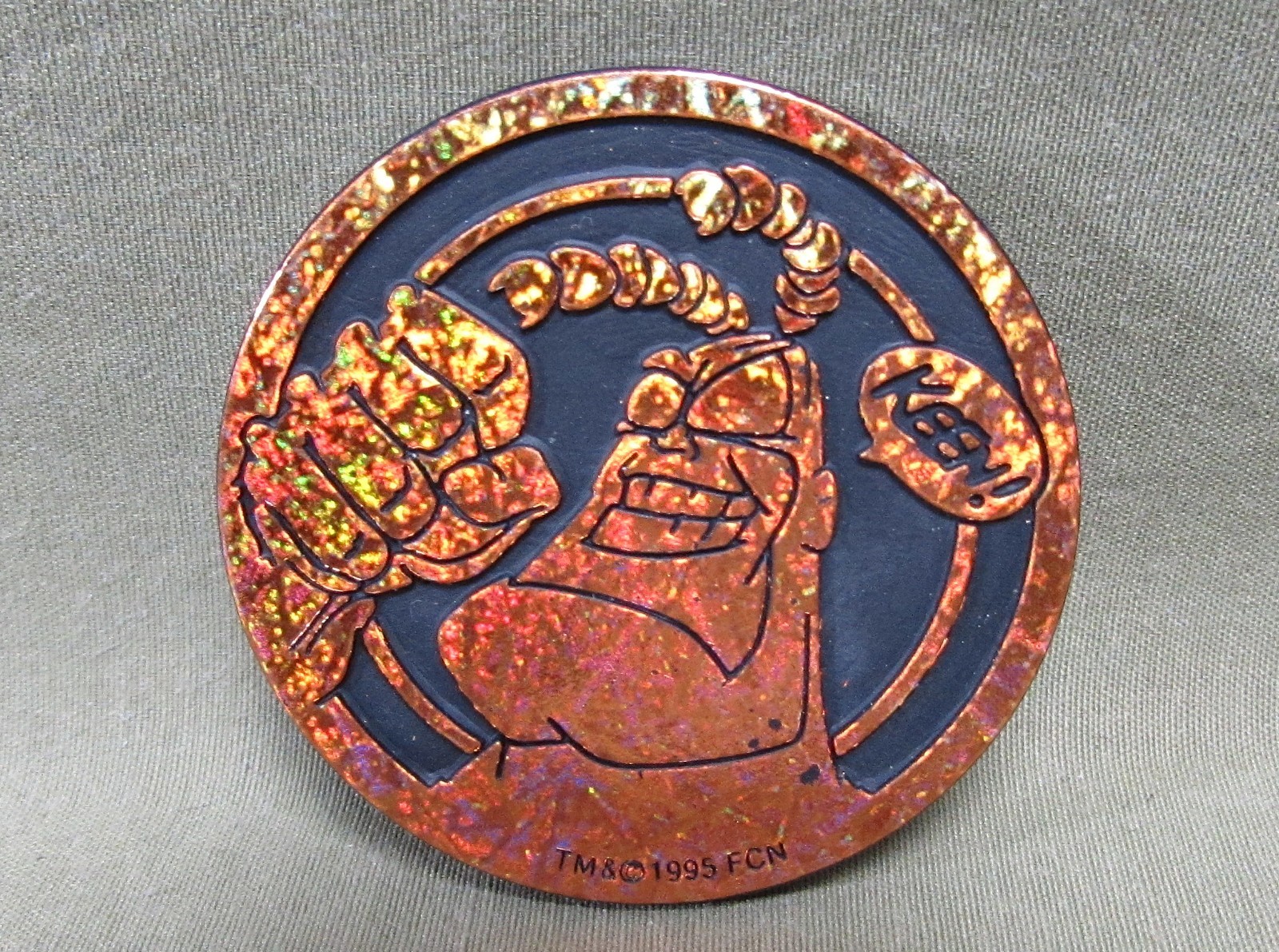 COPPER THE TICK « KEEN » KINI SLAMMER 1995 Plastic Pog Milkcap Fox Network