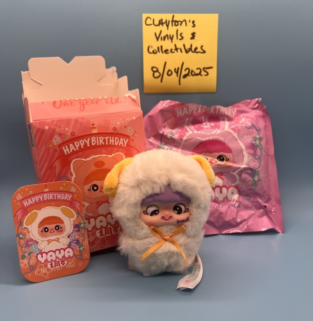 YAYA One Year Old Plush Pendant Confirmed Sweet! Authentic!!!