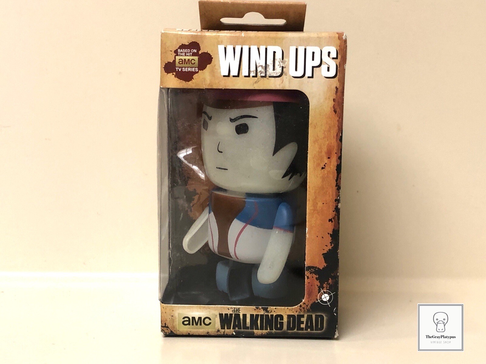 Sealed 2014 AMC&rsquo;s The Walking Dead Wind Ups GLENN New in Box Bulls I Toy Zombie