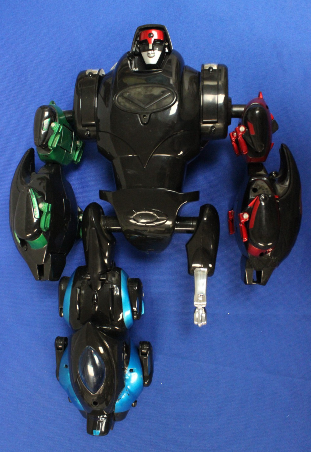 Trendmasters 1999 Stealth Voltron Incomplete Black Blue Green Red Mighty Lions