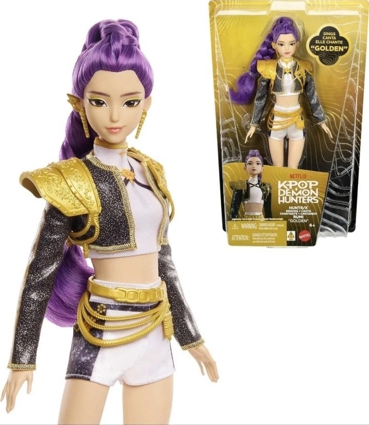 Netflix LICENSED ORIGINAL KPop Demon Hunters HUNTR/X Rumi “Golden” Singing Doll