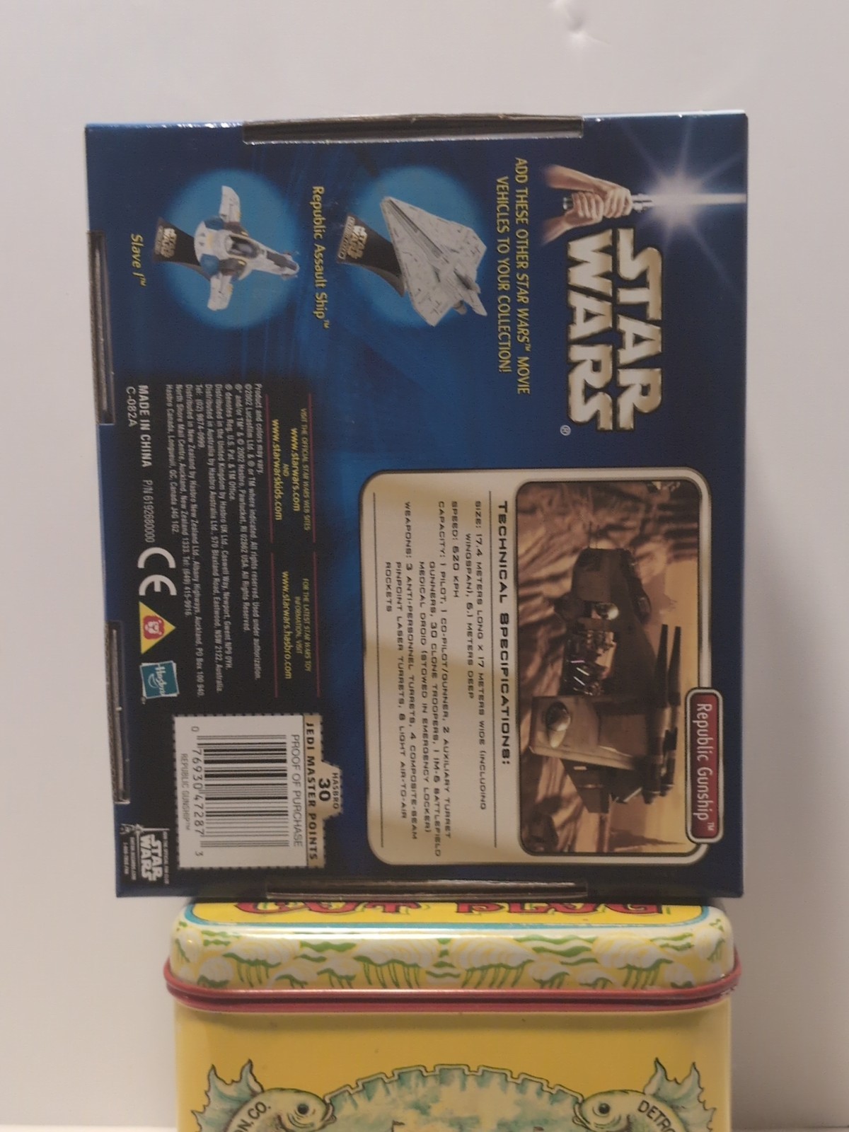 New Sealed 2002 Star Wars Micro Machines Action Fleet Republic Gunship Hasbro
