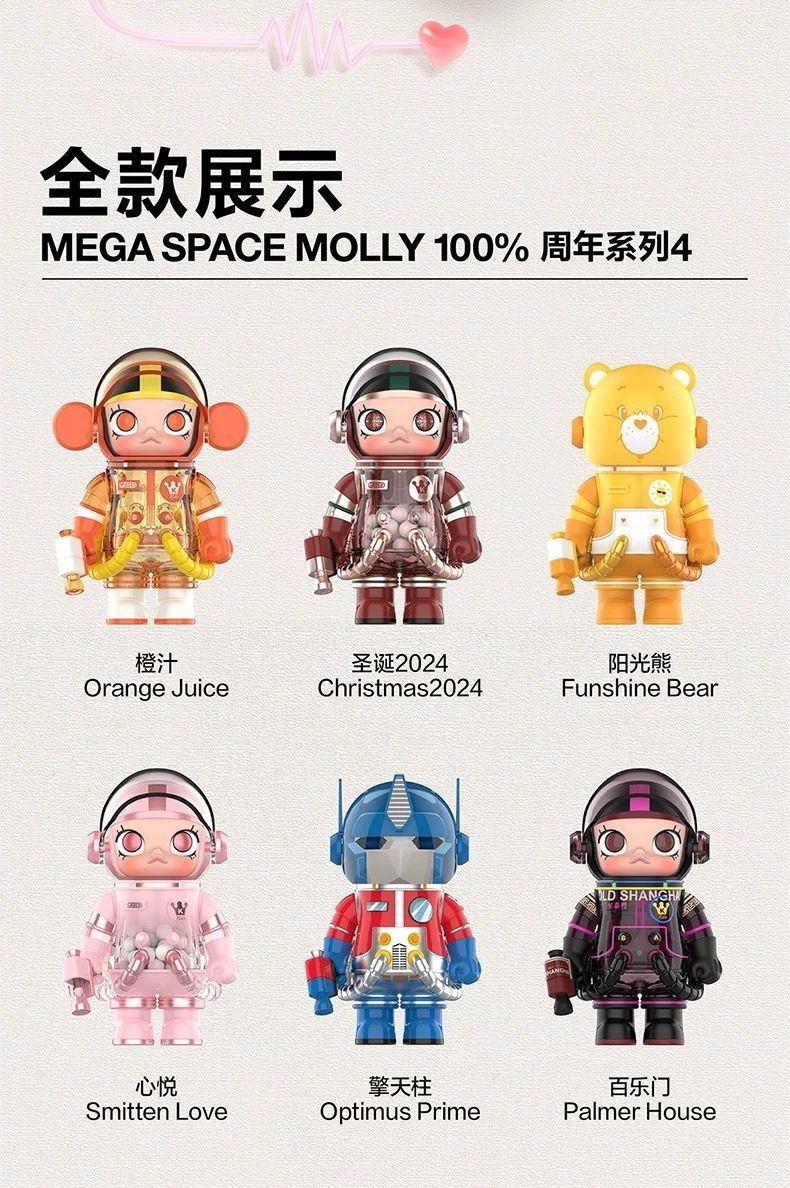 Authentic MEGA SPACE MOLLY 100% Series 4 Blind Box Confirmed Figure Hot Toy