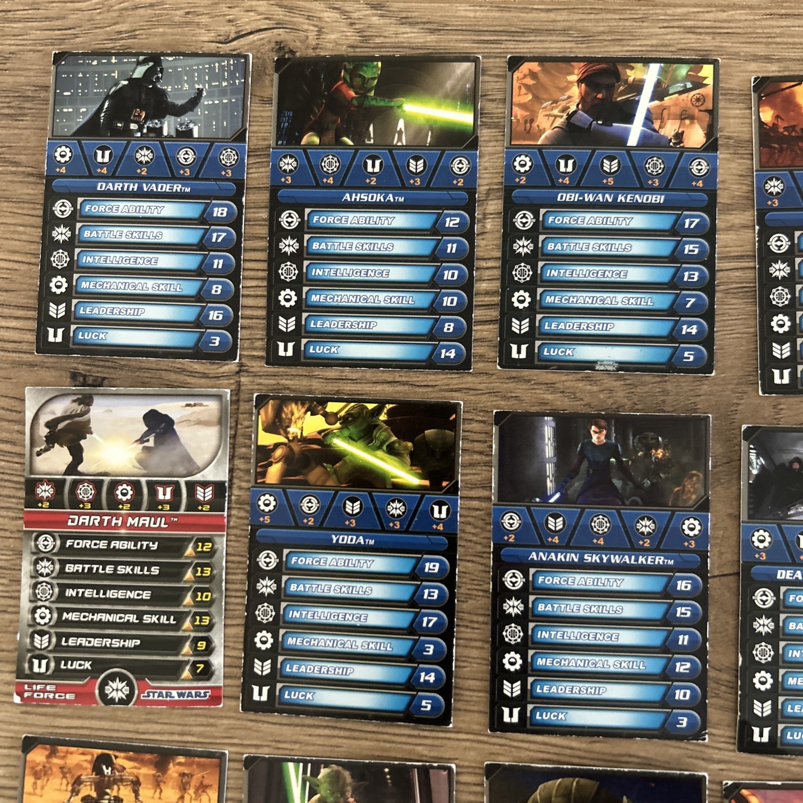 Star Wars Clone Wars Galactic Battle Game Cards Lot of 24