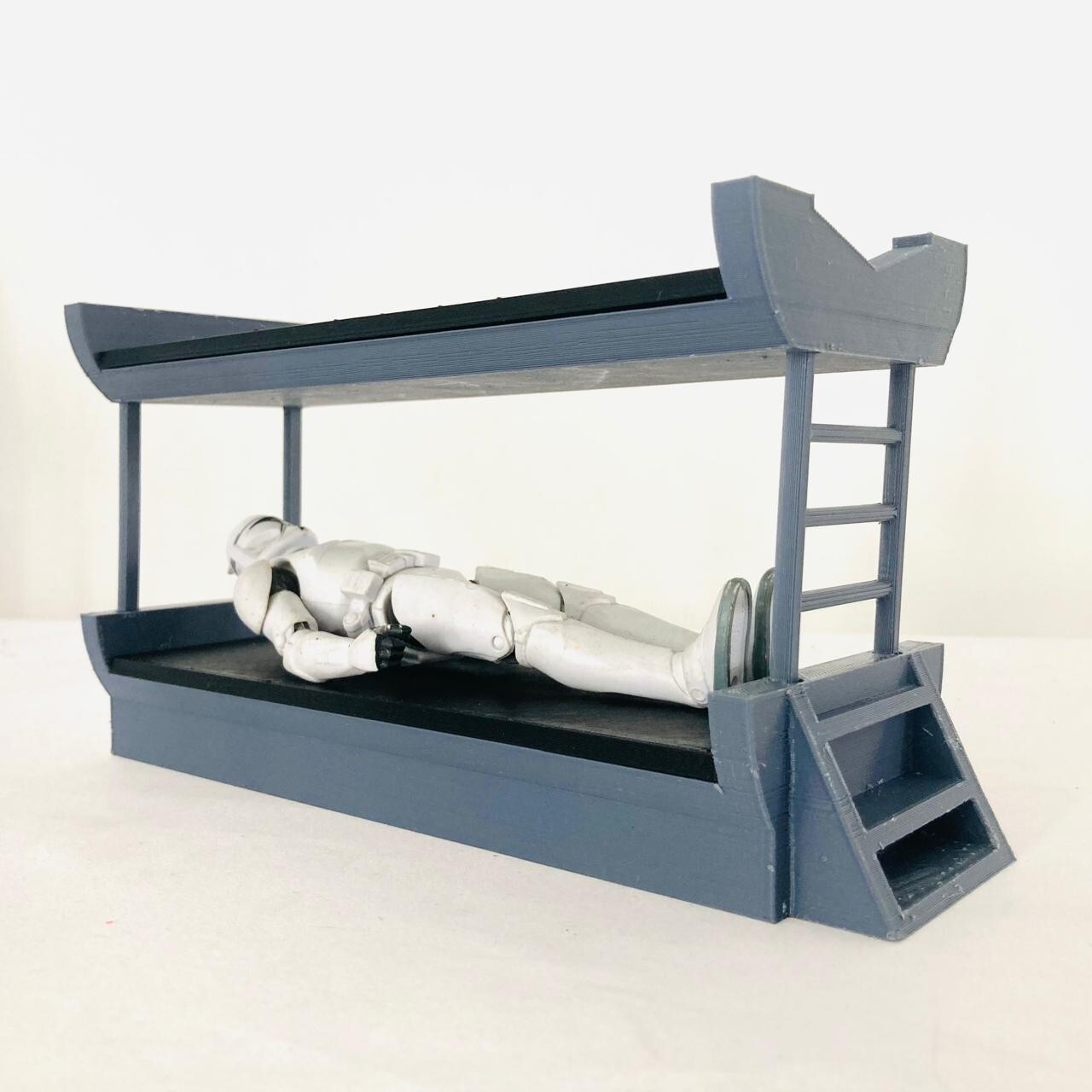 Custom BARRACK SOLDIER BUNK BED for 3.75 INCH FIGURE DIORAMA
