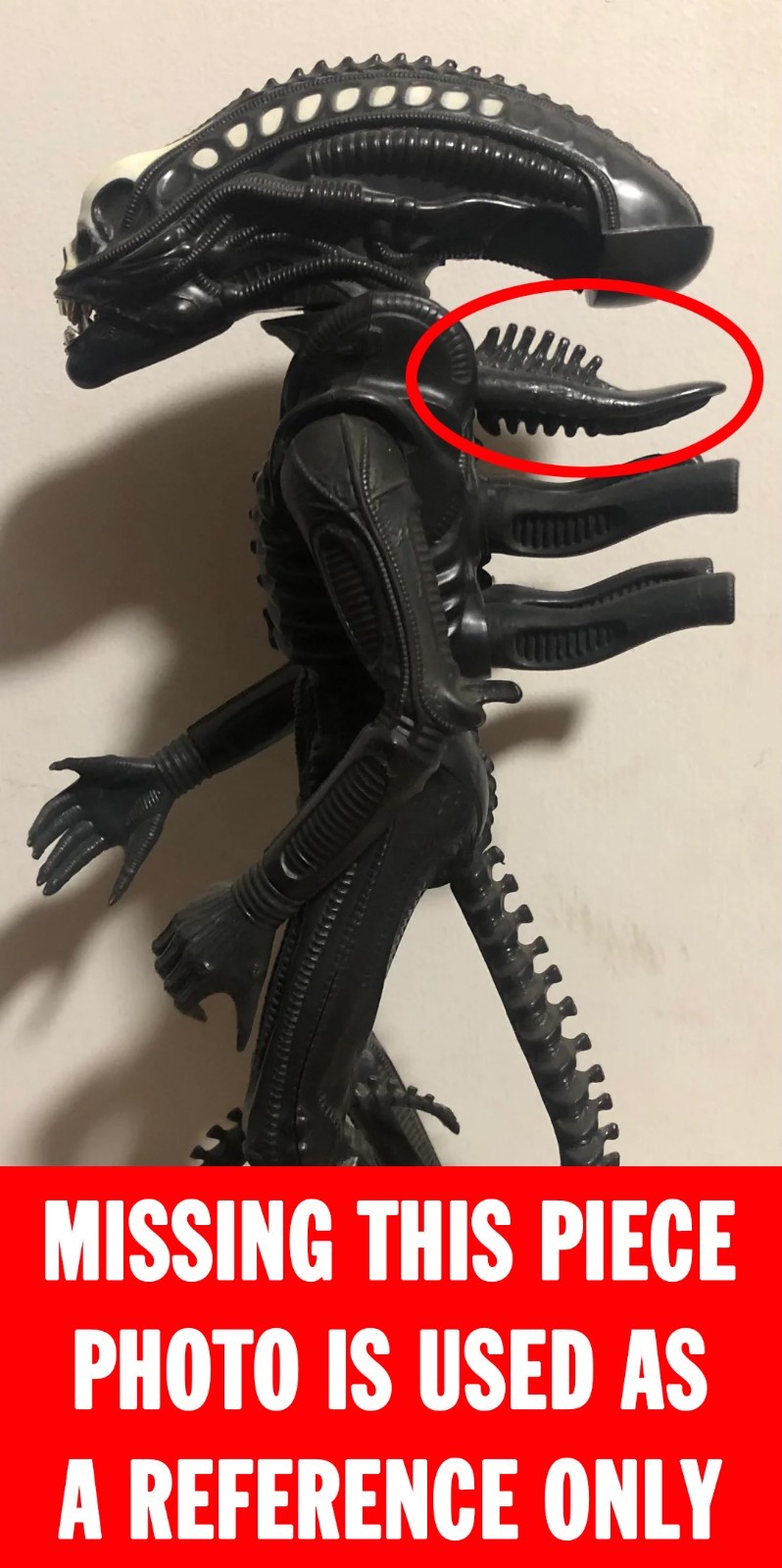 VINTAGE KENNER ALIEN BIG CHAP XENOMORPH 18 INCH FIGURE 1979 RARE W/ POSTER