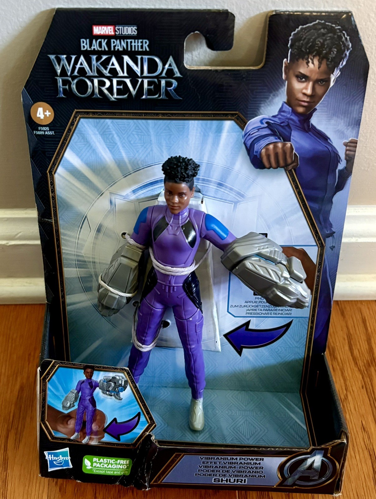 New MARVEL SHURI 6&Prime; Black Panther Wakanda Forever VIBRANIUM Action Figure