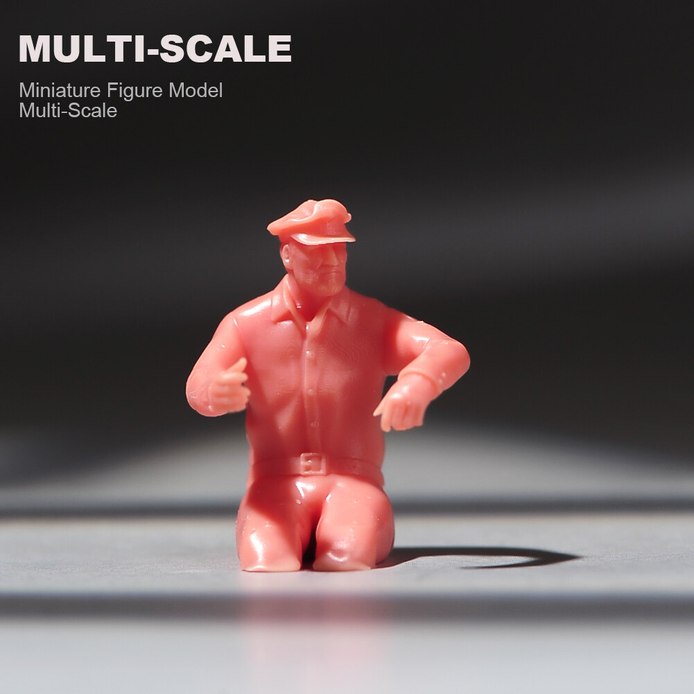 1/18 1/24 1/64 1/87 Miniatures Male Outfit Driver Policeman Scene Figure For Car