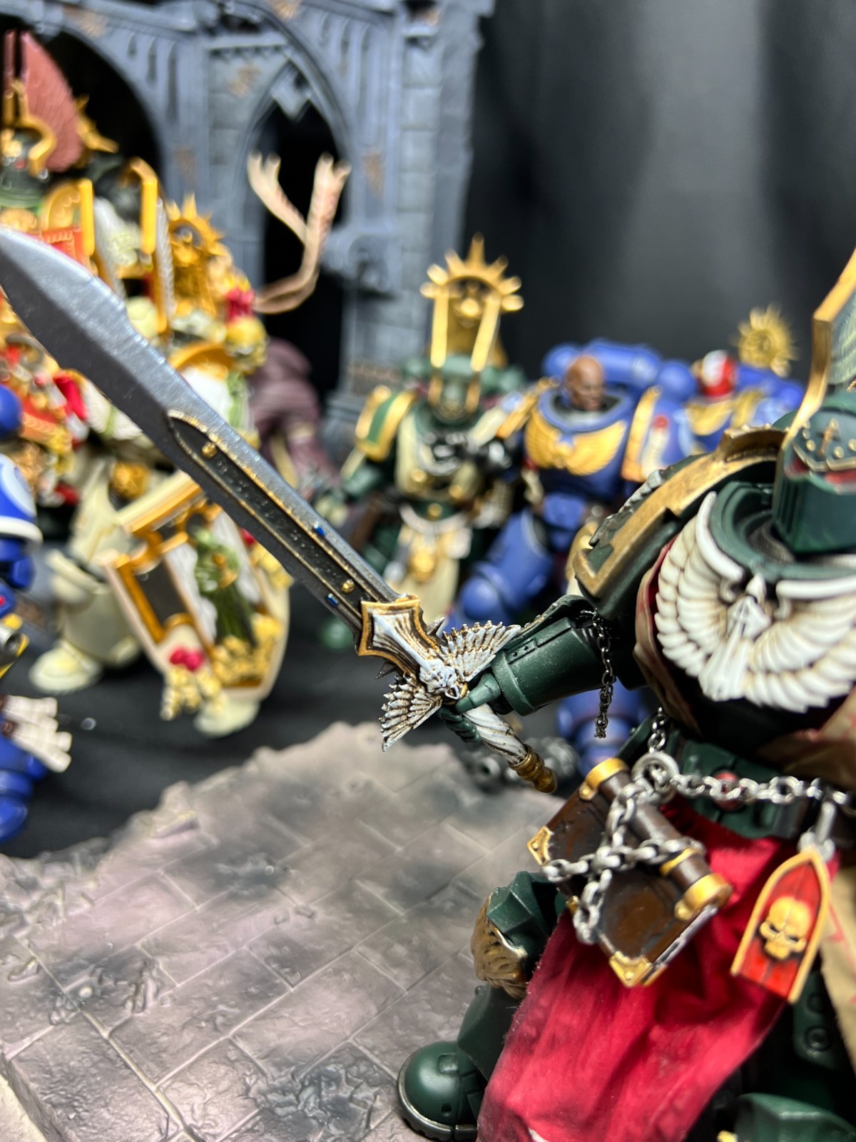 Warhammer 40k Customized Joytoy Dark Angels Blade Champion