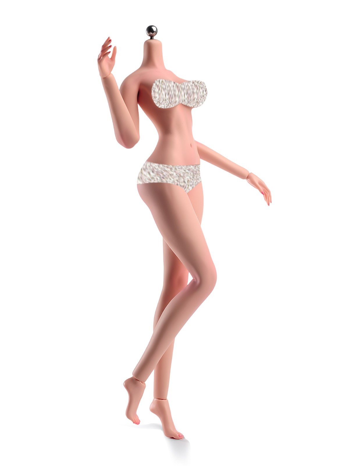 1/6 Flexible Normal MakeupLarge Breast Female Action Figure Body Detail Doll