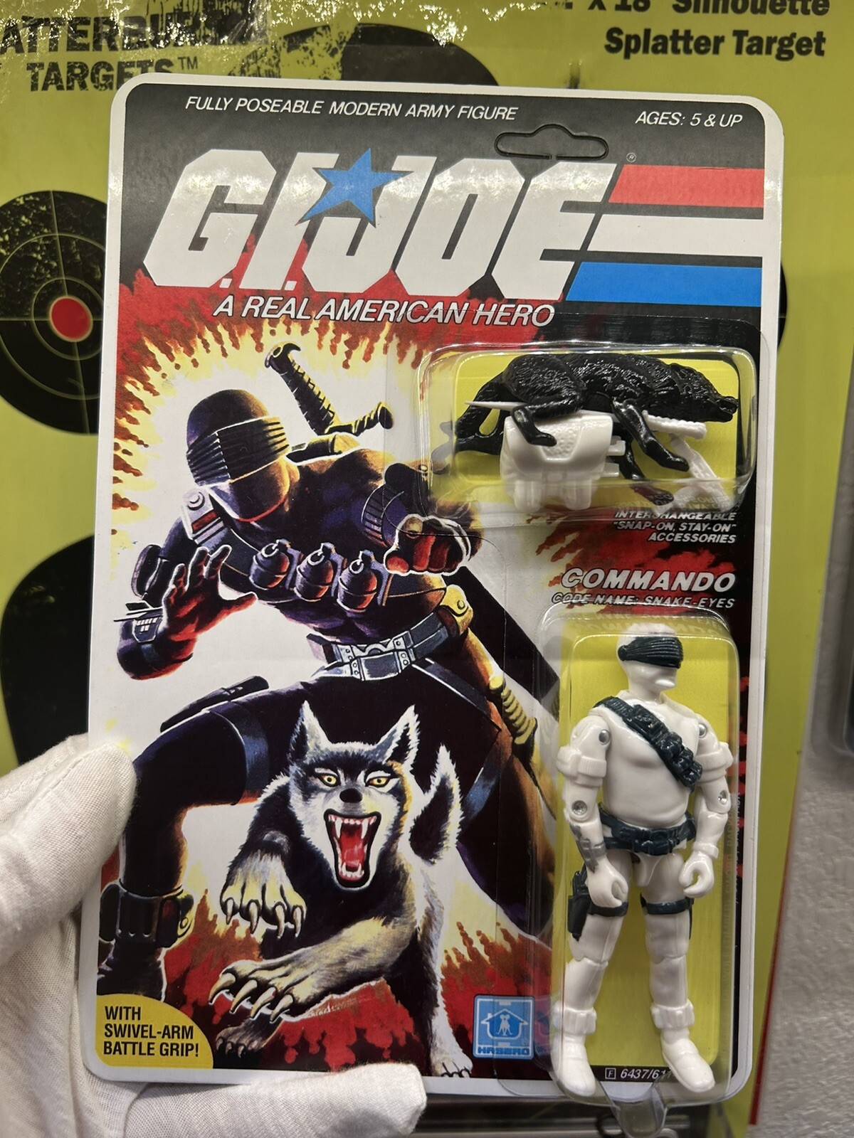 GI Joe Cobra Custom Arcticforce Snake Eyes V2 Carded C9.5+ UnPunched Lot AF