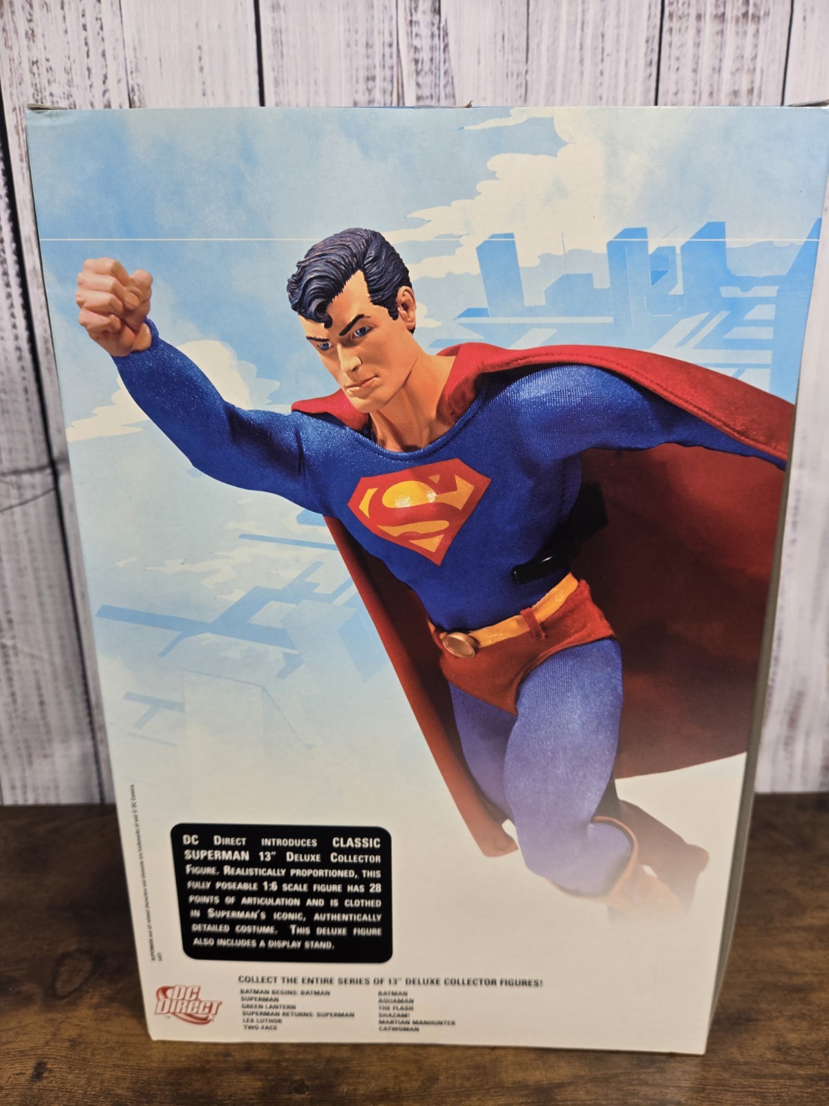 MINT DC Direct Superman Classic 13&Prime; Deluxe Collector Figure In Box Action Figure