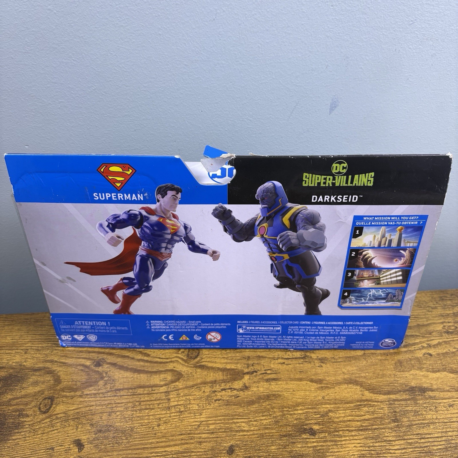 Spin Master DC Heroes Unite Superman Super Villains Darkseid 2 Pack 1st Edition