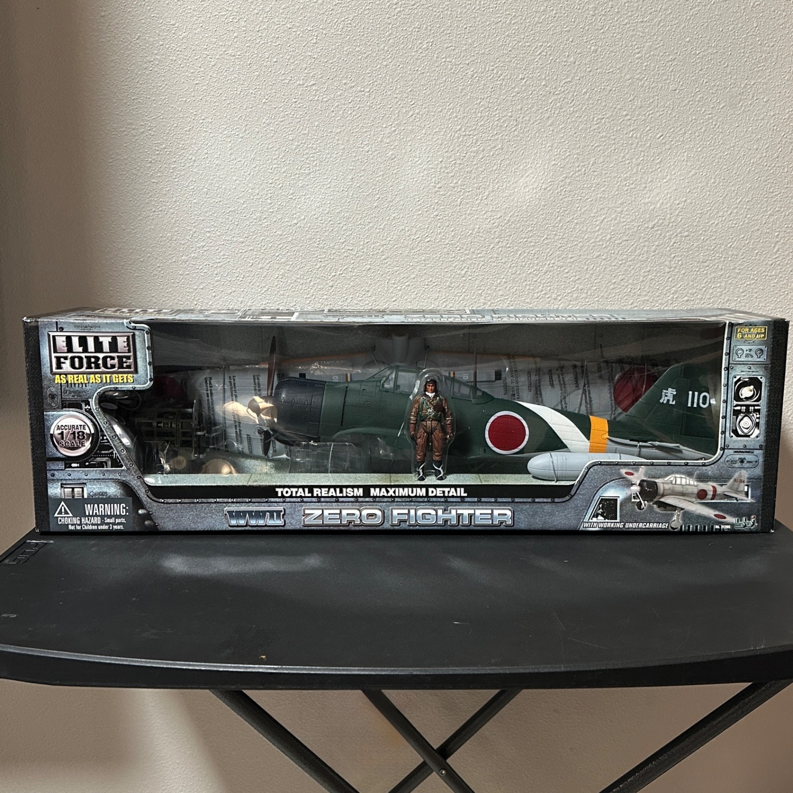 Elite Force Zero Fighter 1:18 Scale Green Plane 110 WWII #21265 Sealed NIB