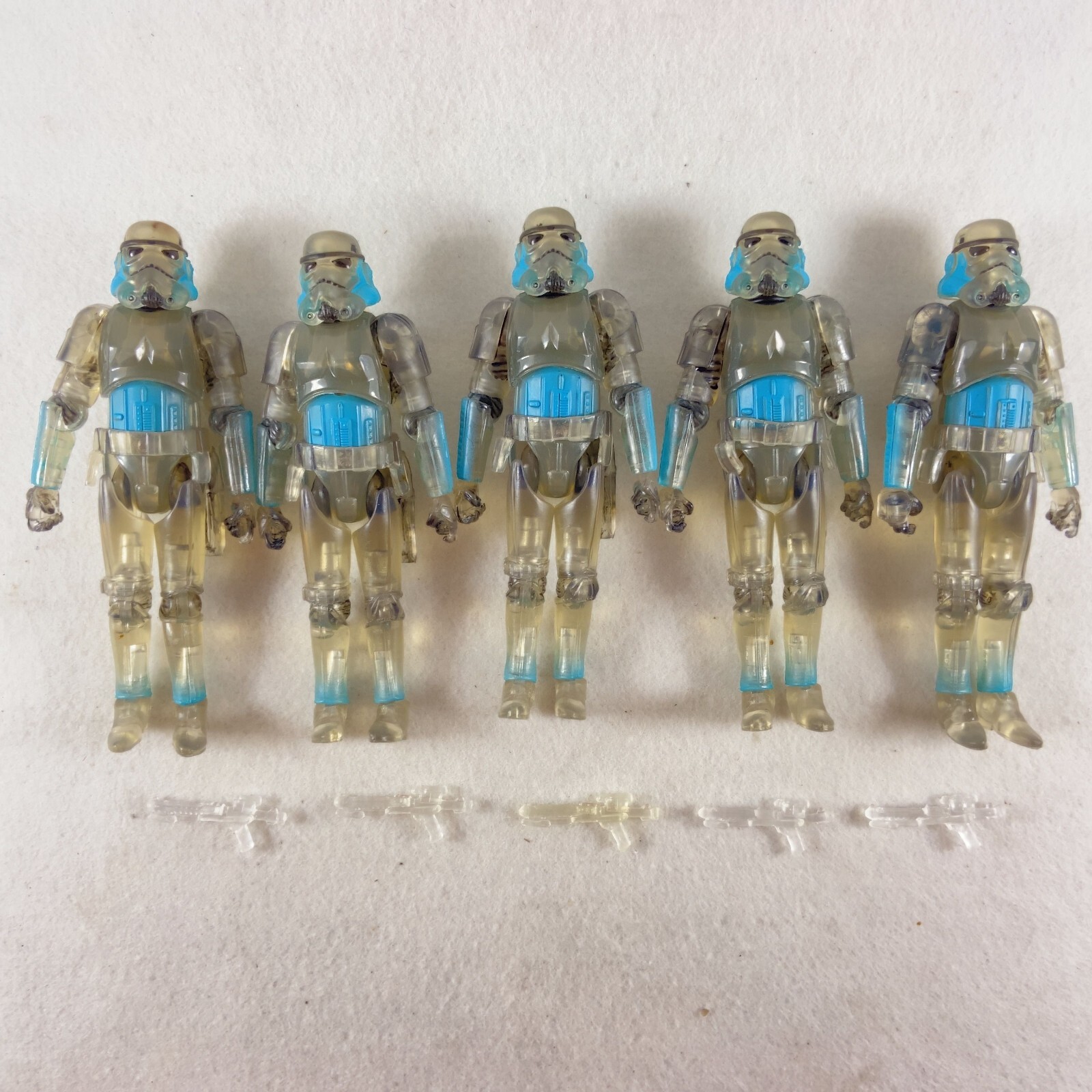 Lot of 5pcs Star Wars Force Clear Shadow Stormtrooper 3.75&Prime; Action Figure