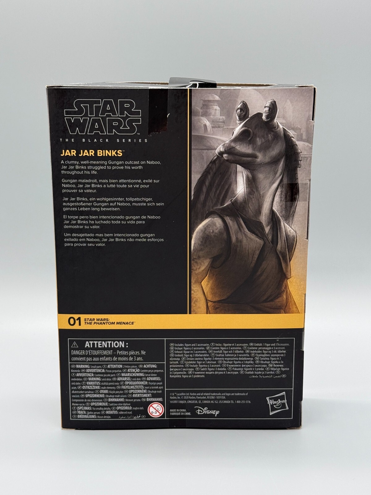 JAR JAR BINKS Star Wars The Phantom Menace 6&Prime; inch BLACK SERIES Action Figure