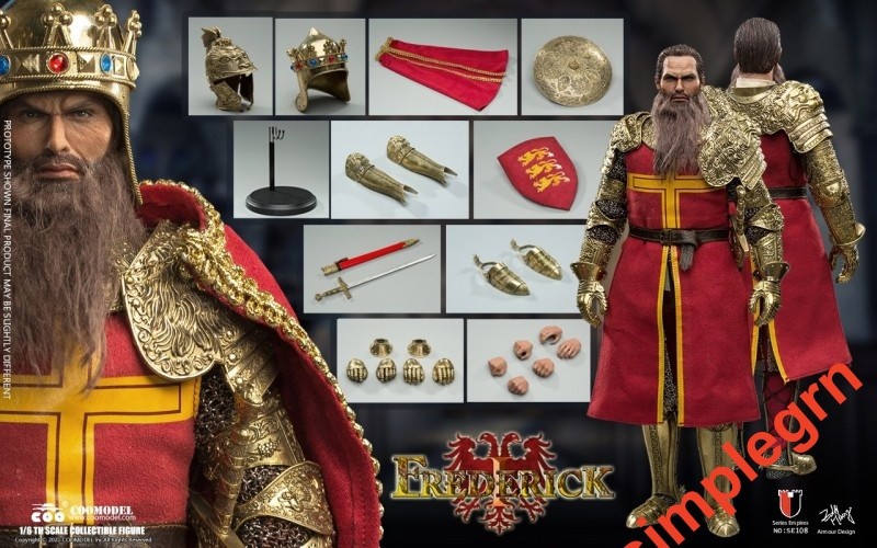 COOMODEL 1/6 Scale SE108 Imperial Series – Frederick I DX Ver New In Stock