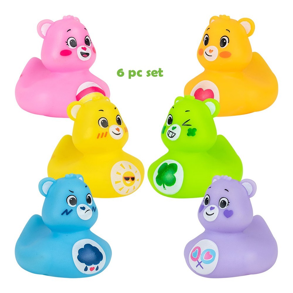 6pc Care Bears Set Rubber Ducky 2.5in Jeep Ducking – FAST US Shipper