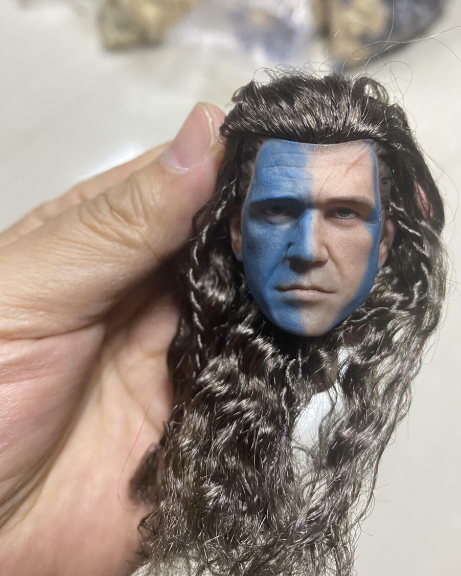 1/6 Scottish General William wallace male Head sculpt for 12&Prime; figure phicen❶USA❶