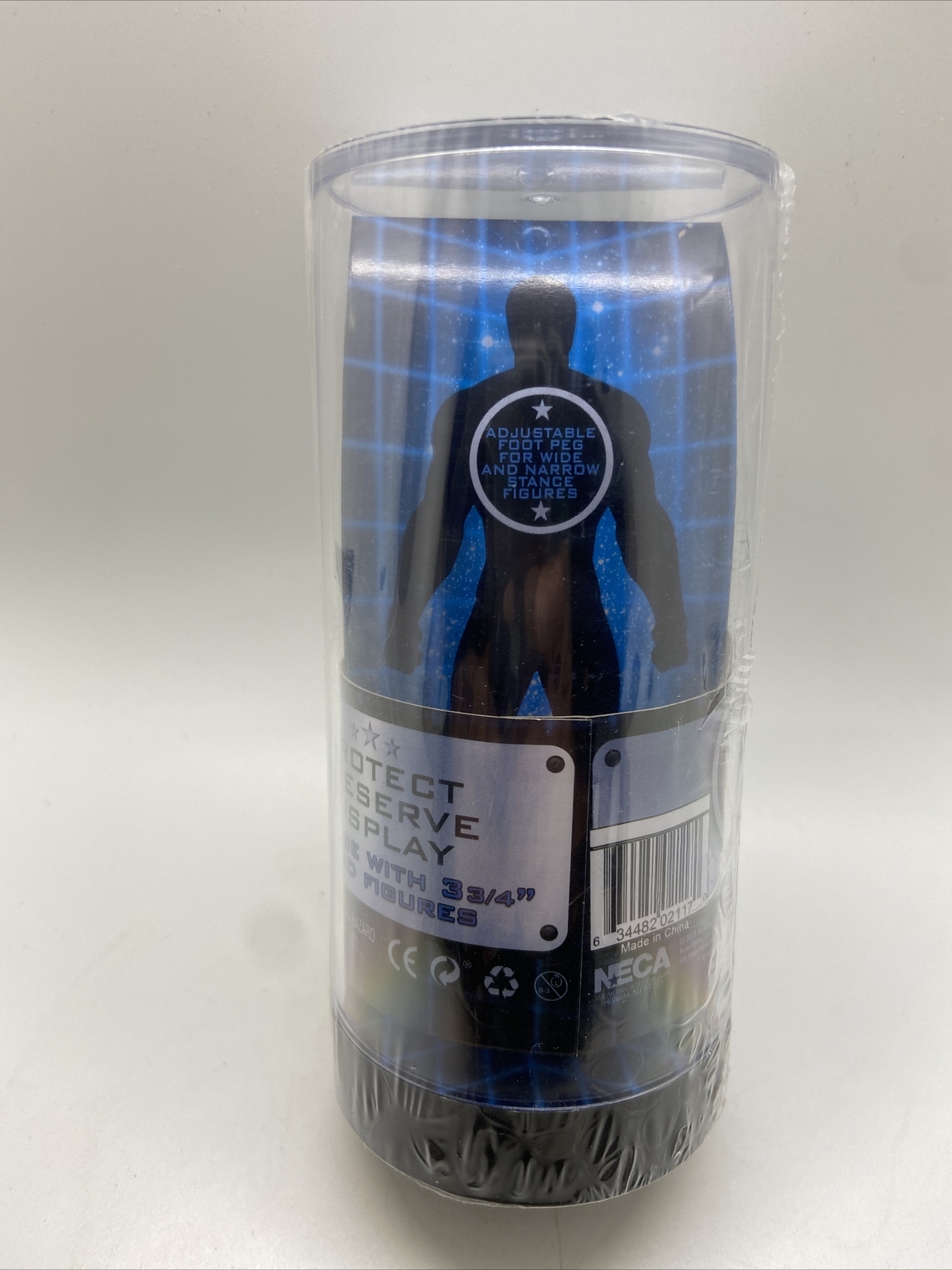 Sealed Neca Valuelock Storage Capsule & Adj. Foot Peg for 3 3/4&Prime; Figure Display