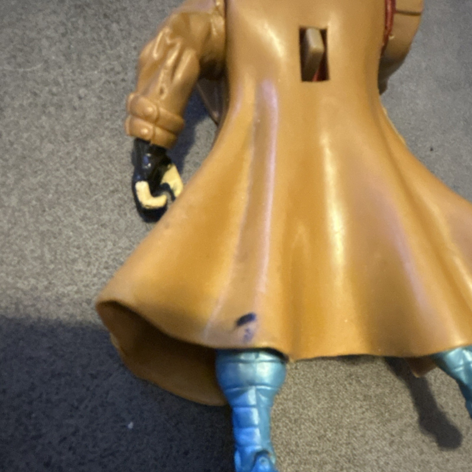 X-Men Gambit Action Figure Marvel Brown Blue Red Comic Book Heroes Plastic