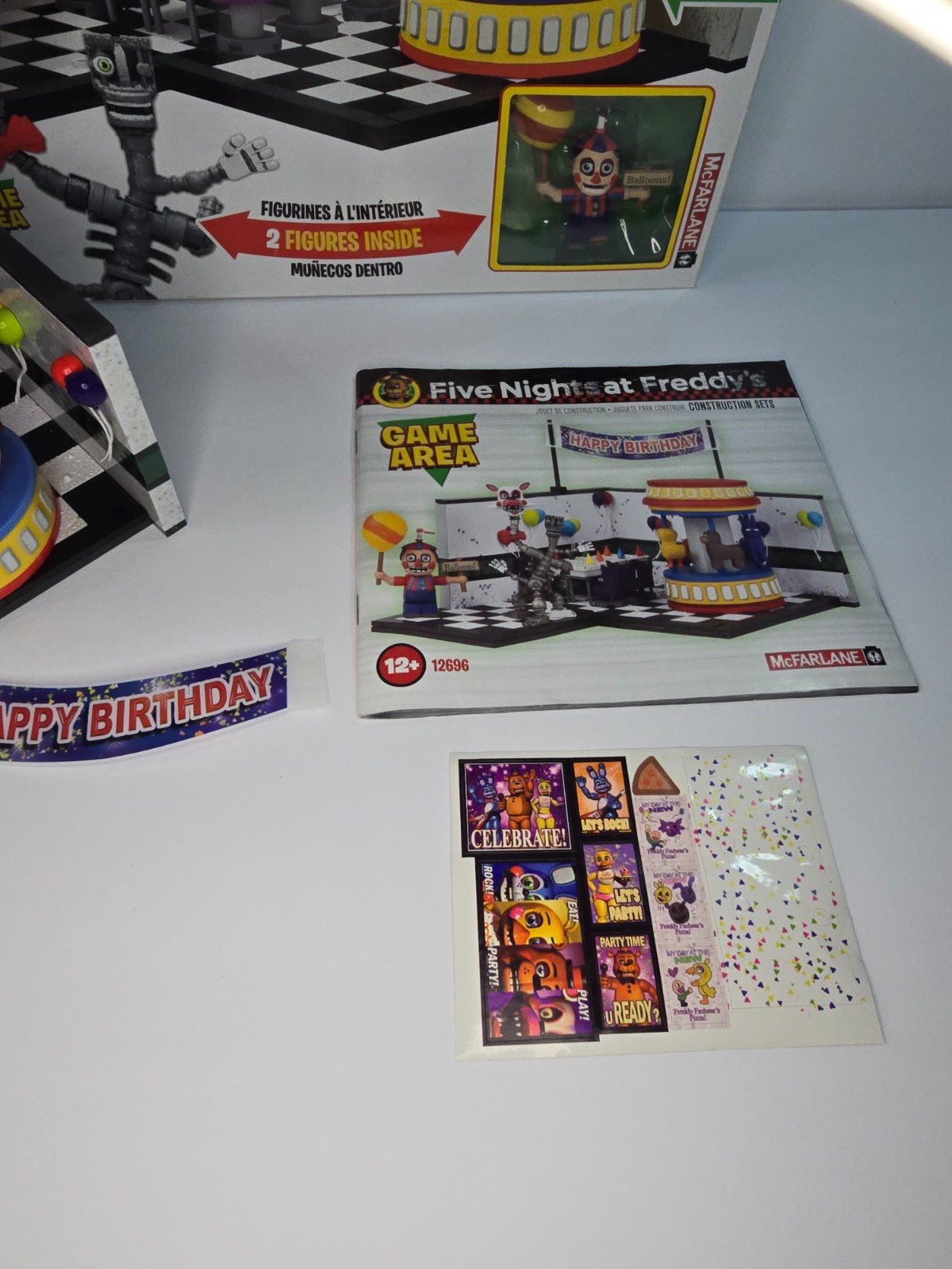 MCFARLANE Five Nights At Freddy&rsquo;s Construction Set #12696 GAME AREA complete