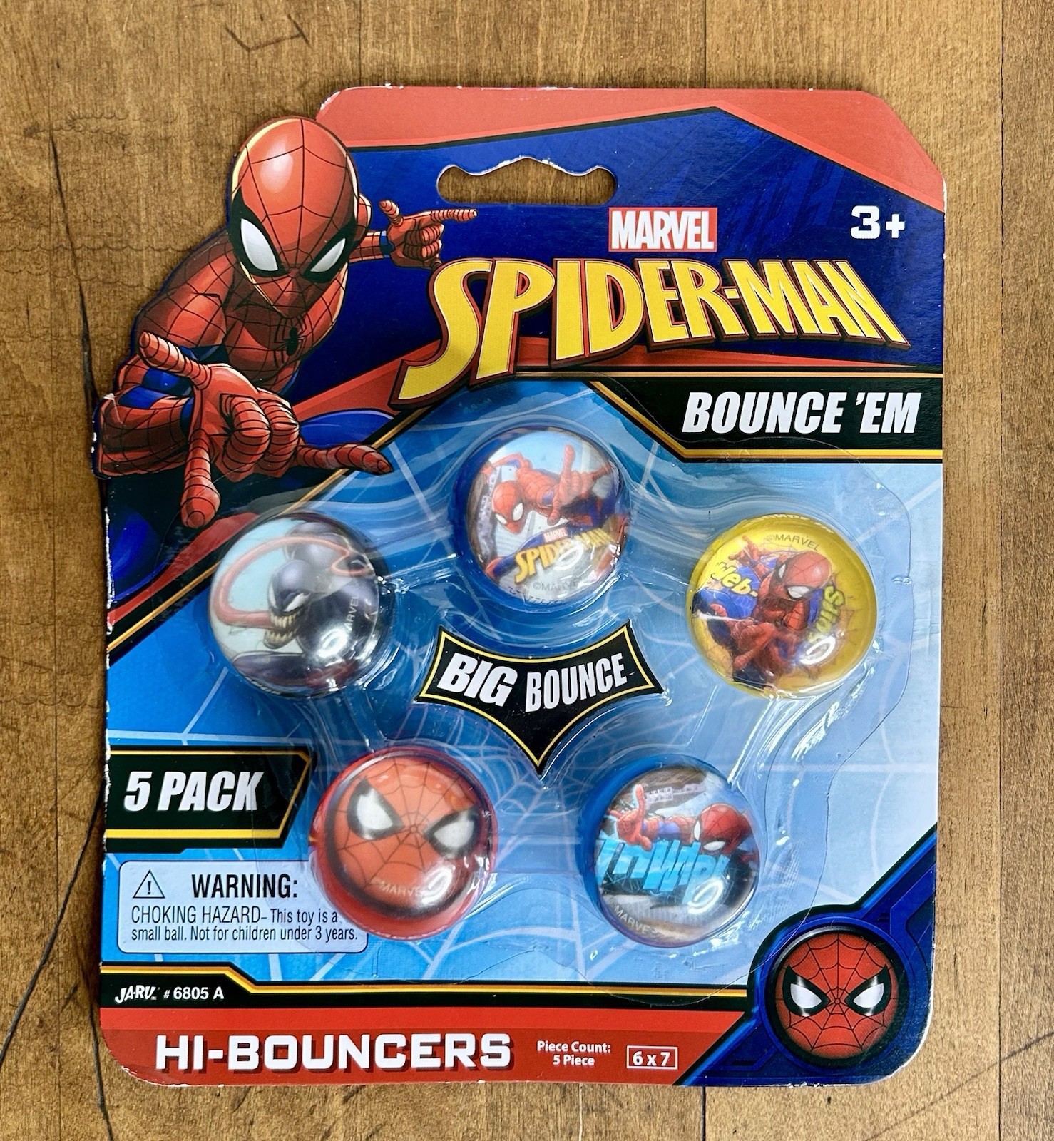 Marvel Spider-Man Hi-Bouncers – 5 Pack Super Bounce Balls! 🕸️