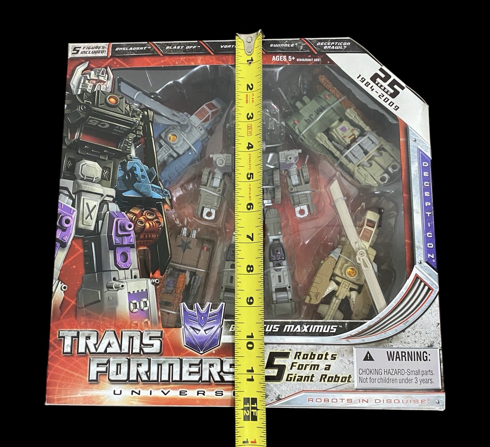 Transformers Universe “Bruticus Maximus” 25 Years 5 Robots Set (Super Rare)