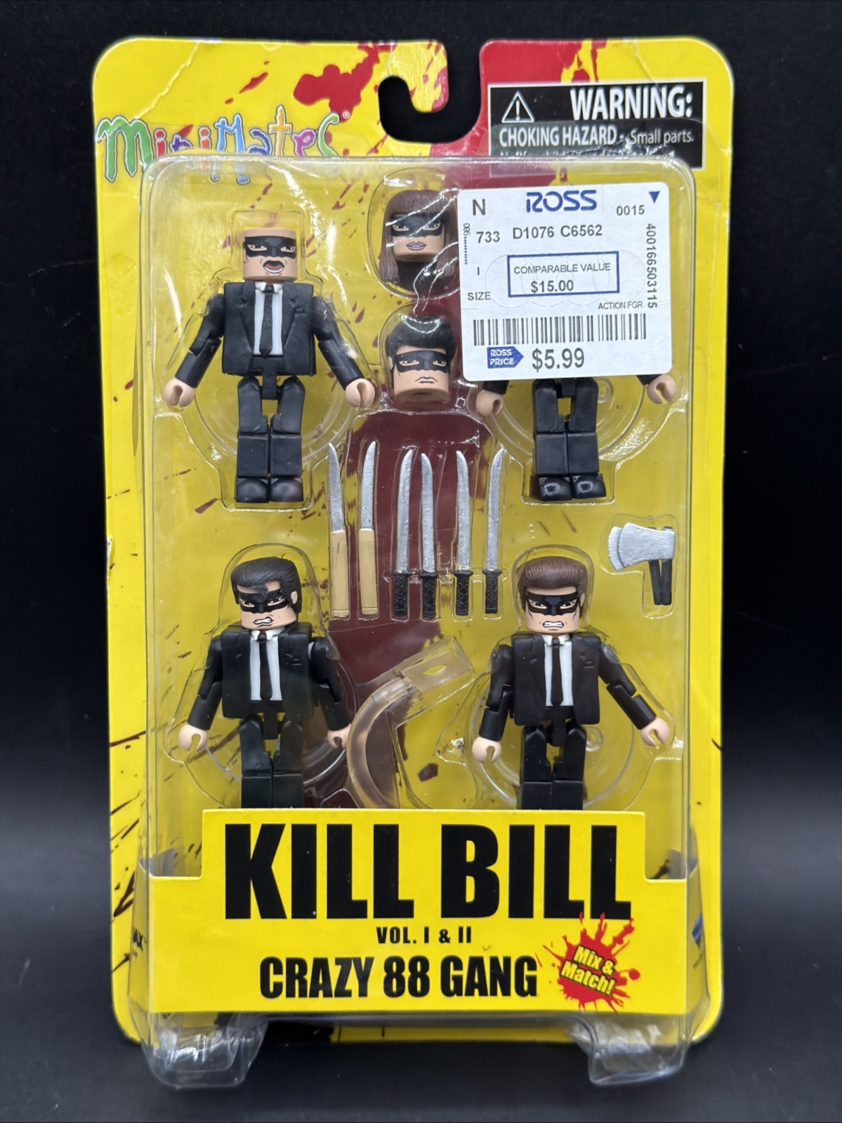 2014 MiniMates 4 Pack KILL BILL VOL I & II CRAZY 88 GANG Mix & Match