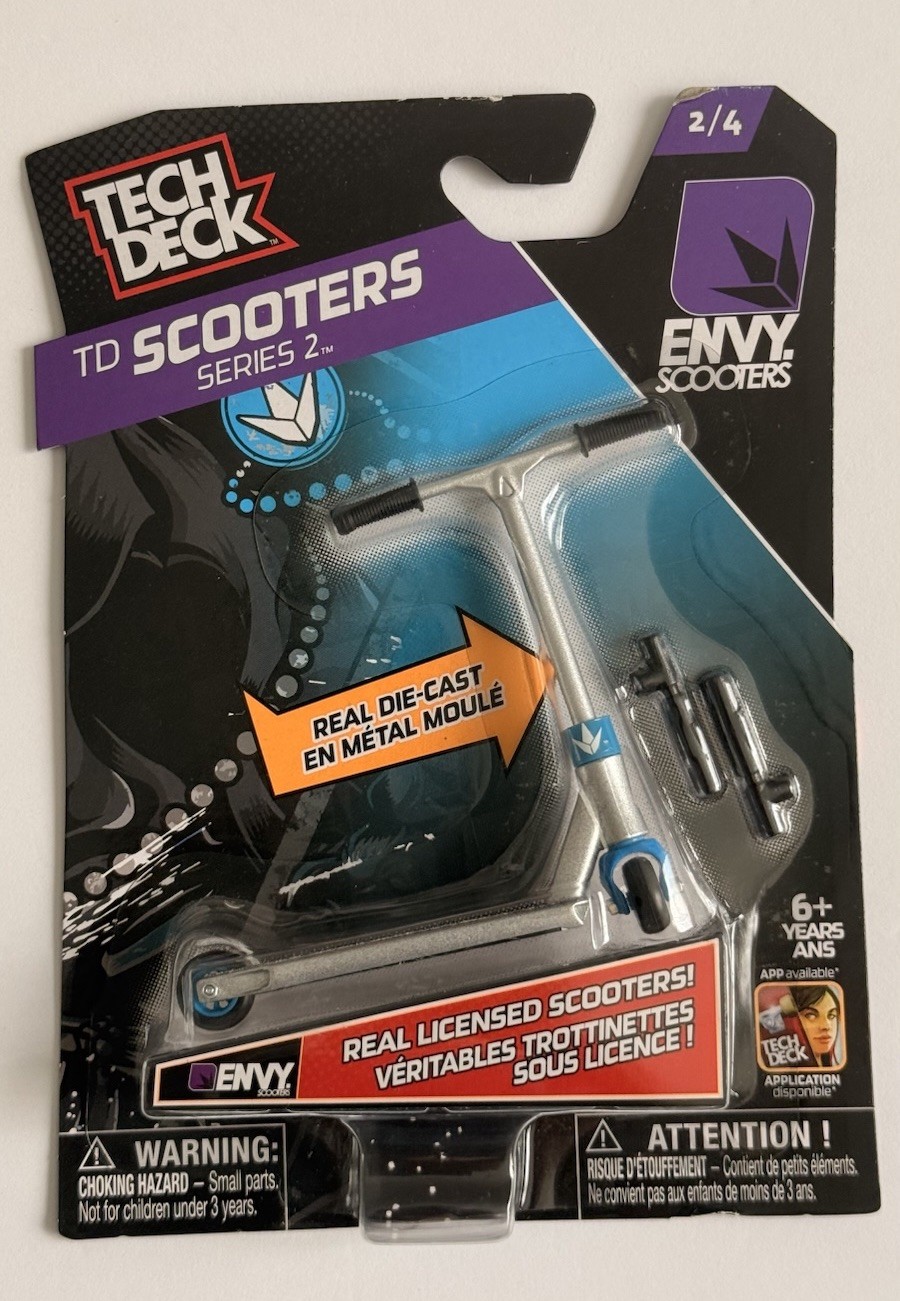 Tech Deck TD Scooters Series 2 Envy Scooter (2/4) Real Die-Cast Metal New