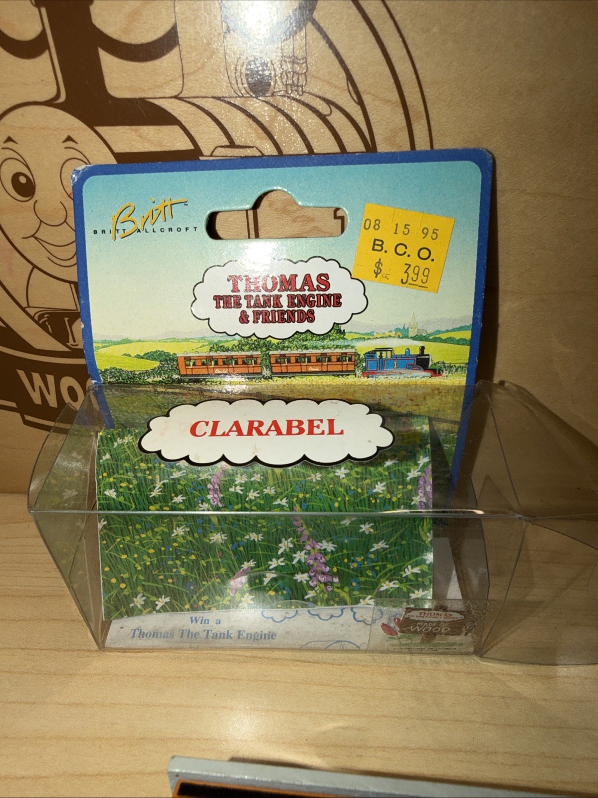 CLARABEL COACH ! THOMAS FRIENDS TRAIN WOODEN 1994 Learning Curve NEW OPEN BOX