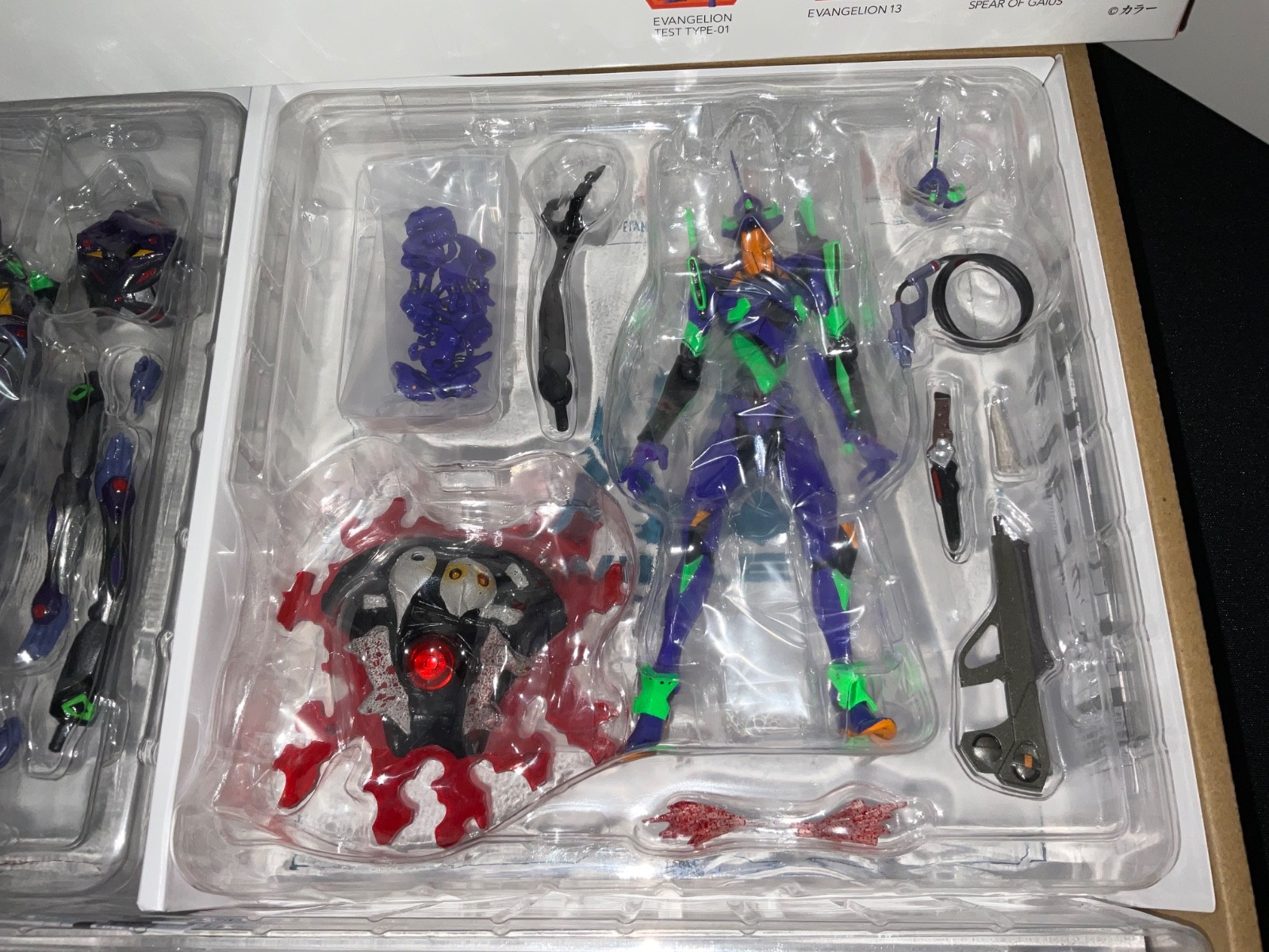Kaiyodo Revoltech Evangelion Evolution EX TEST TYPE-01 & 13 & Spear Of Gaius