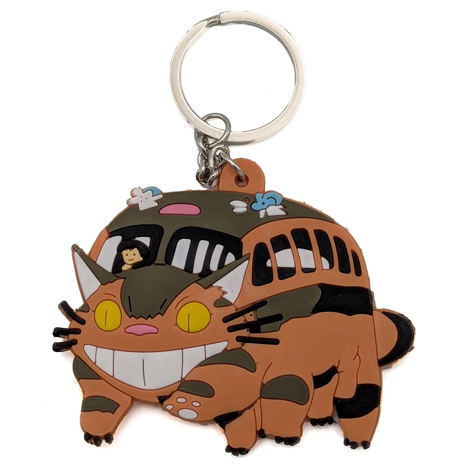 CATBUS DRIVING My Neighbor Totoro 1.5 in. Key Chain (Anime KeyChain Charm)
