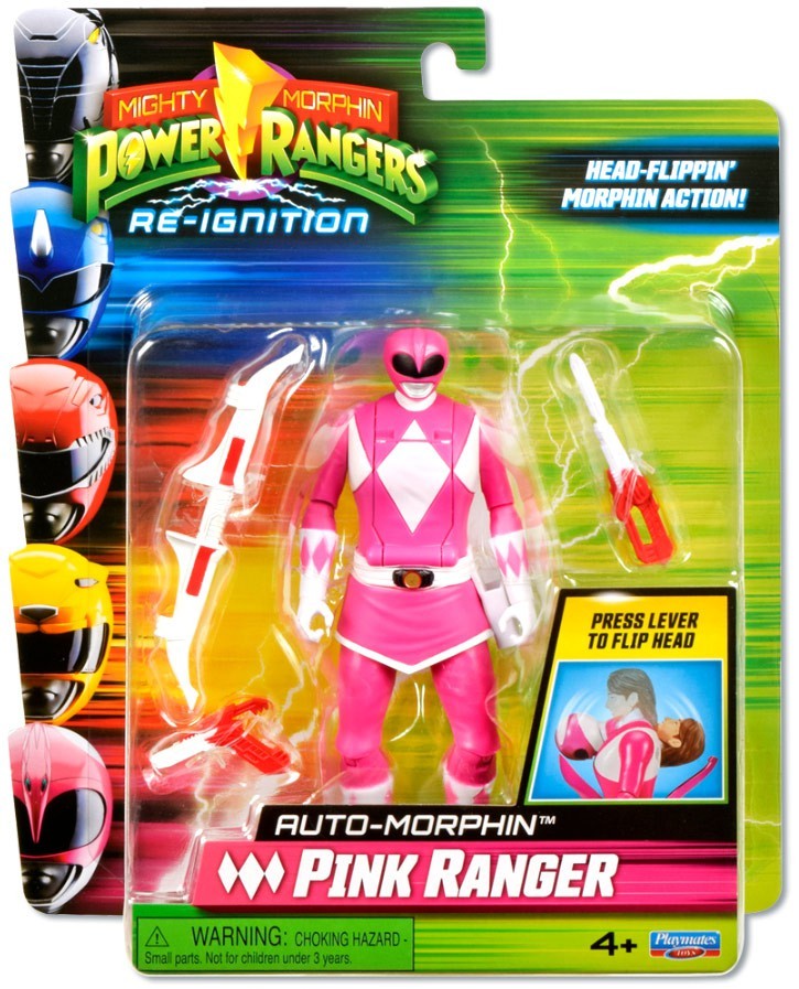 Power Rangers Mighty Morphin Re-Ignition Pnk Ranger Action Figure [Auto-Morphin]