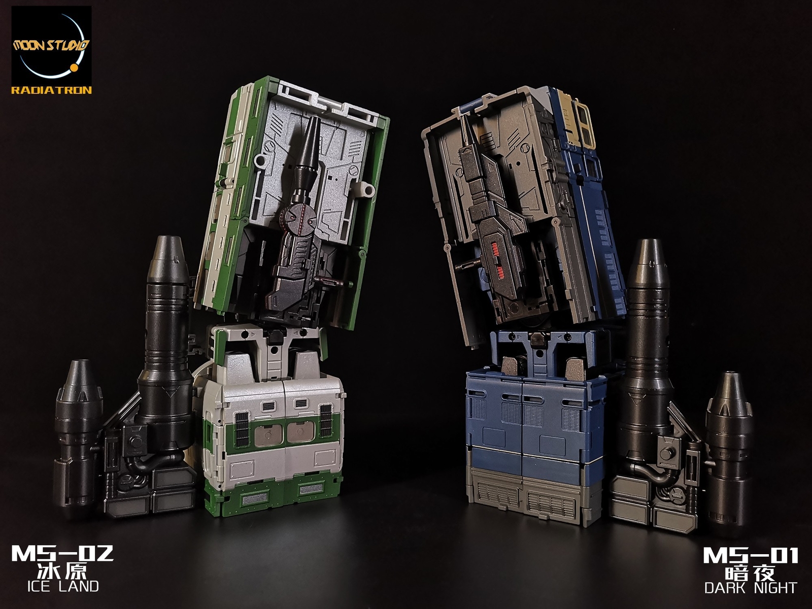 New Transformable Toys MS Moon Studio Raiden Trainbots 6PCS BOX 6PCS Figures Set
