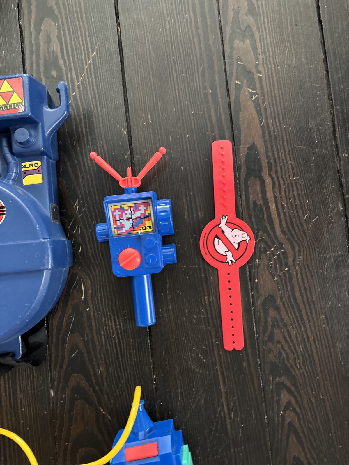 Vtg The Real Ghostbusters Proton Pack Blaster & Ghost Trap PKE Kenner 1984 VGUC