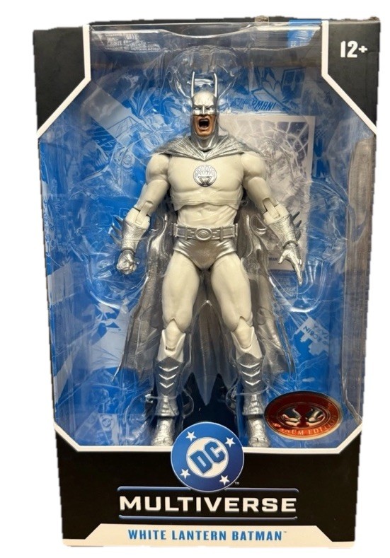 2026 McFarlane DC Multiverse White Lantern Batman Platinum Edition Chase In Hand