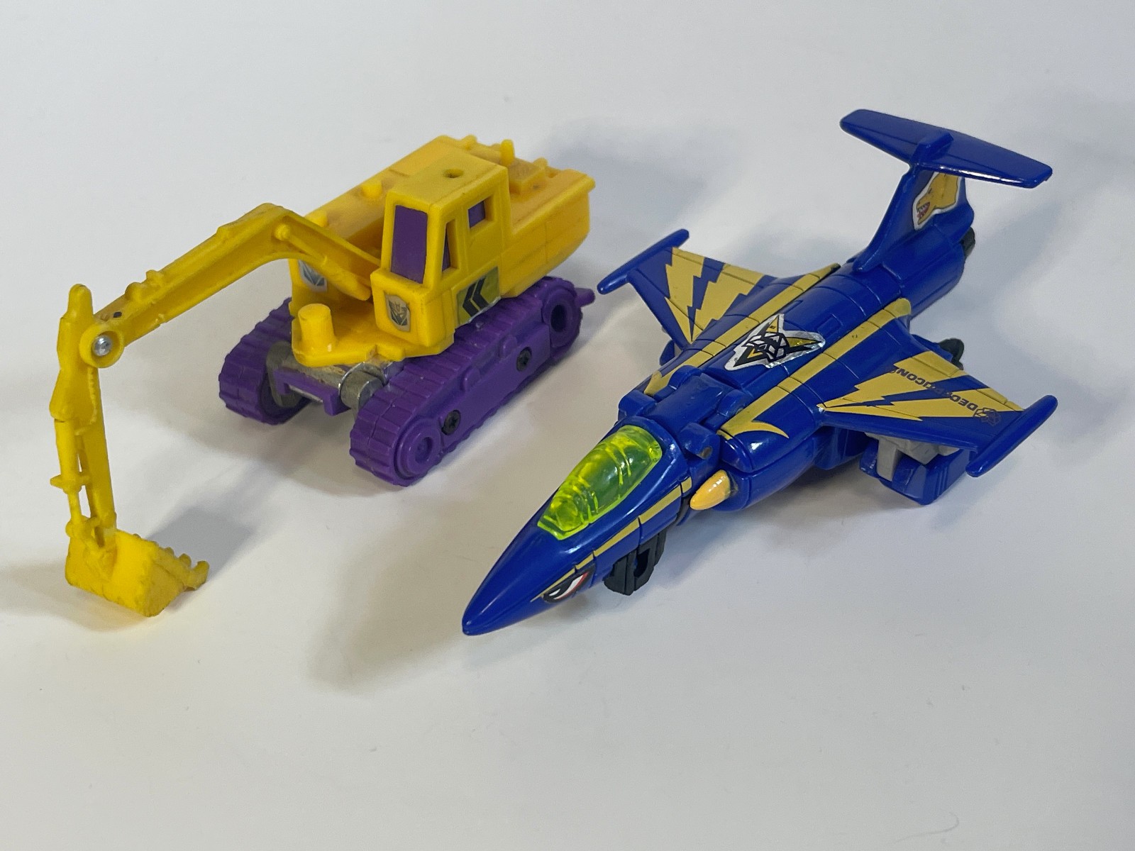 1992 Hasbro G2 Transformers Skyscorchers Afterburner & Constructicon Scavenger