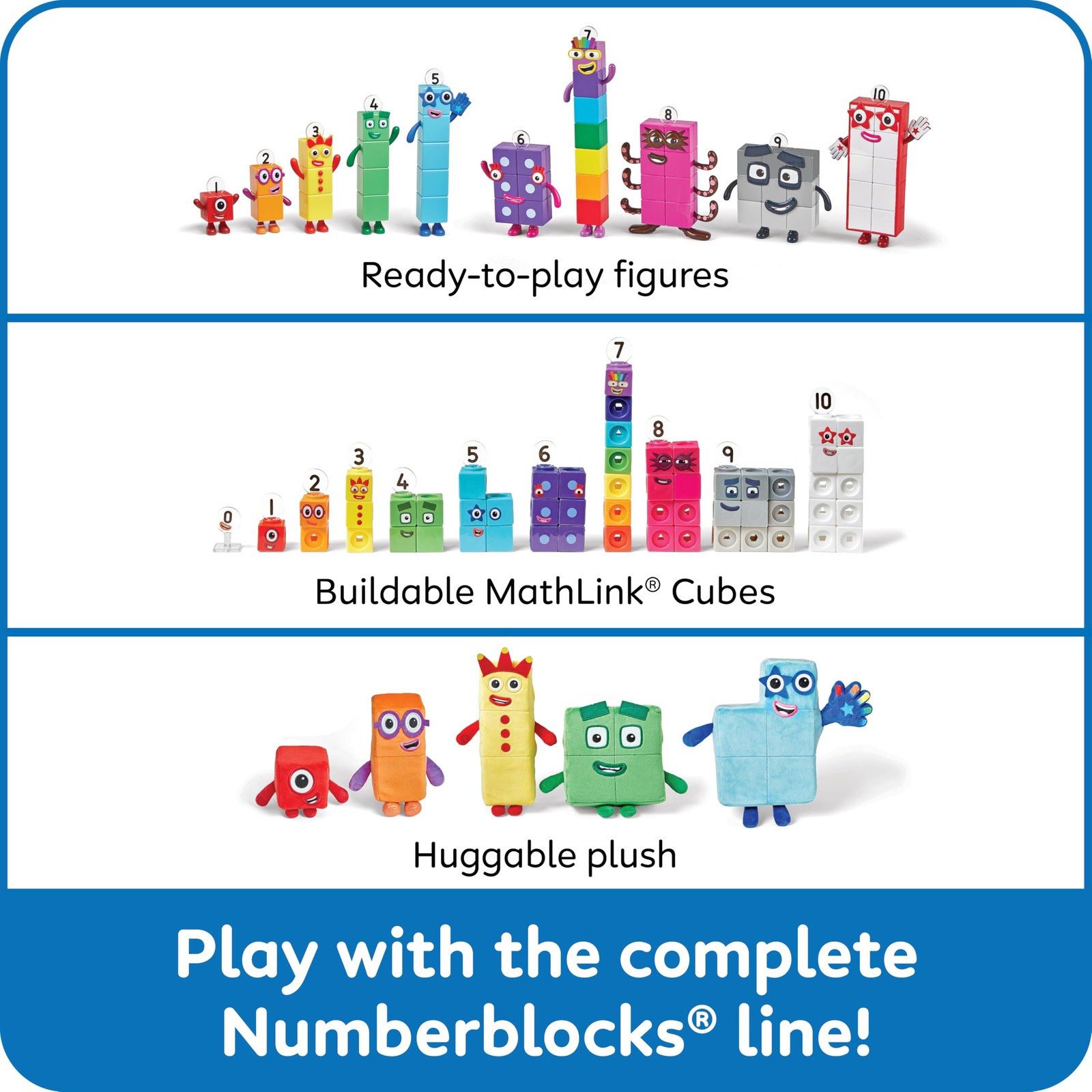 Figures Numberblocks Friends Eleven and Twelve Numbers for Toddlers Kids 3-5