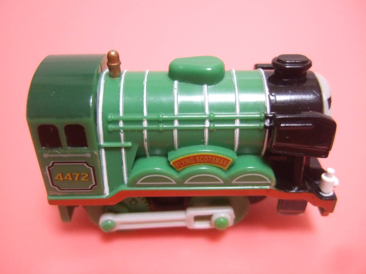 Tomy Flying Scotsman Capsule Plarail Train Front Car Side Stripe Rear Car