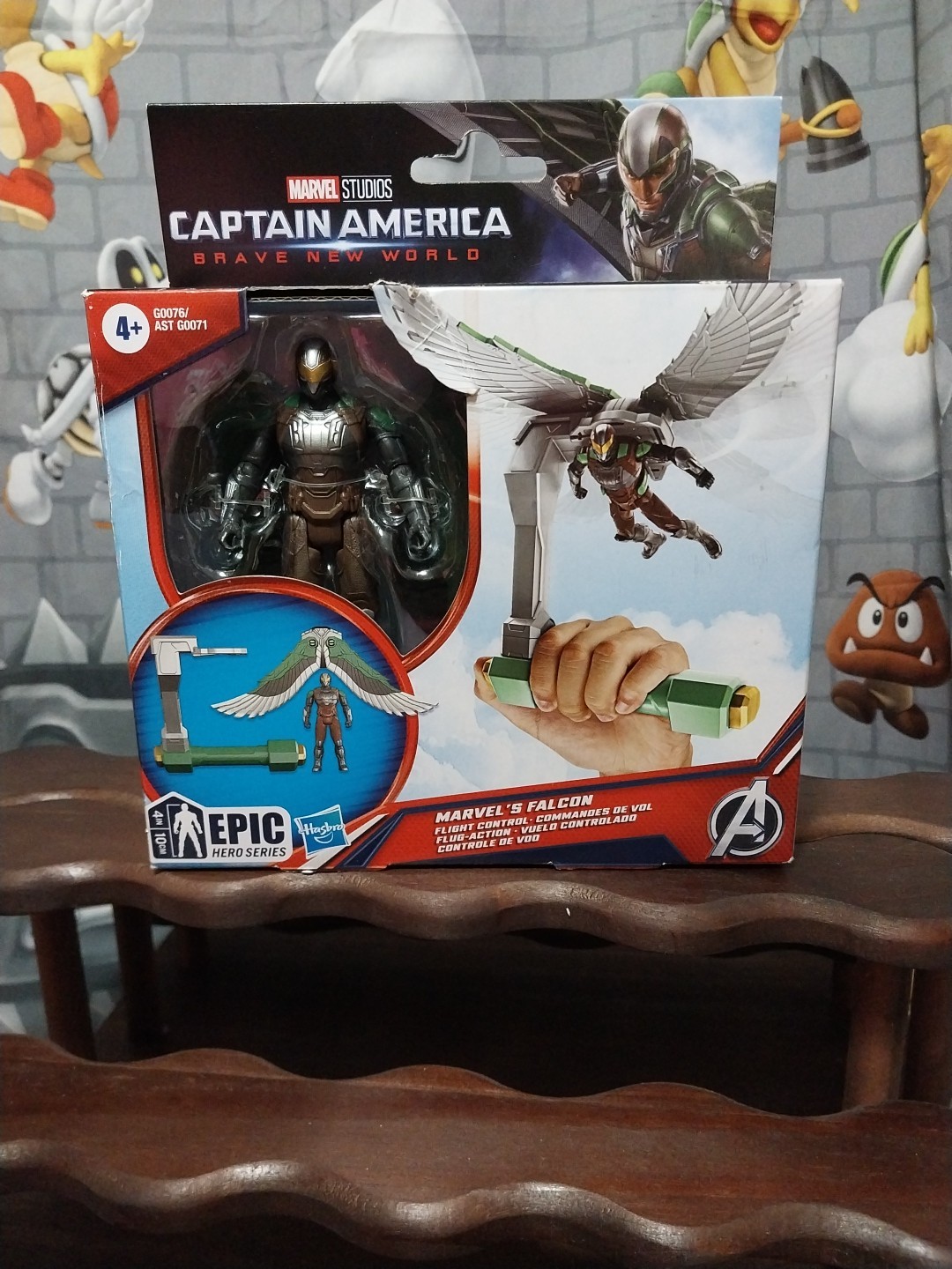 Captain America Brave New World Falcon Flight Control Epic Hero Series 4&Prime; Figure