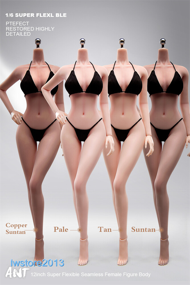 ANT 1:6 Flexible Medium Breast 12 inch Female Seamless Action Figure Body Dolls