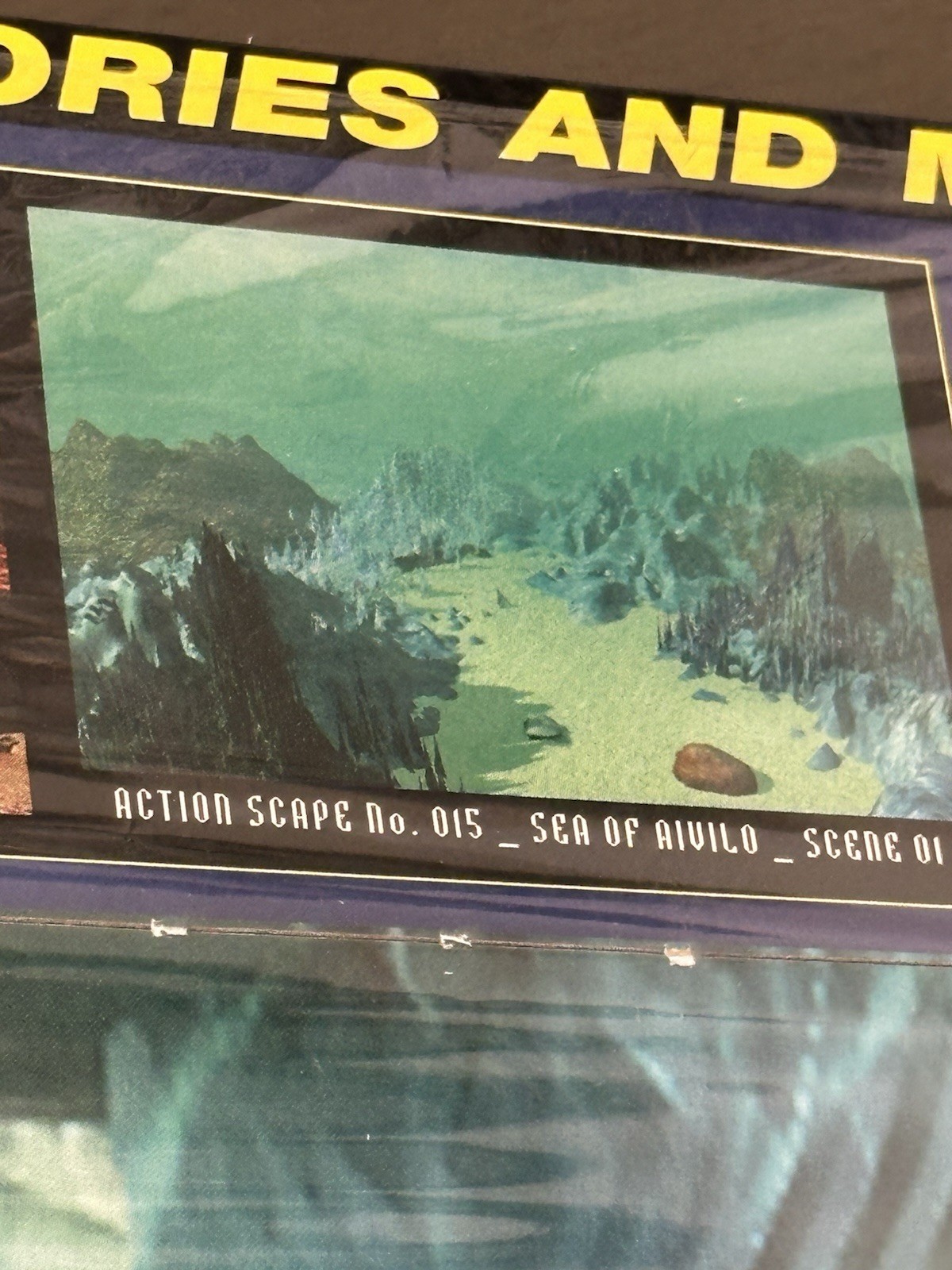 Vintage 4 Backdrops /Action Scapes Limited Edition For Action Figures- Year 2000