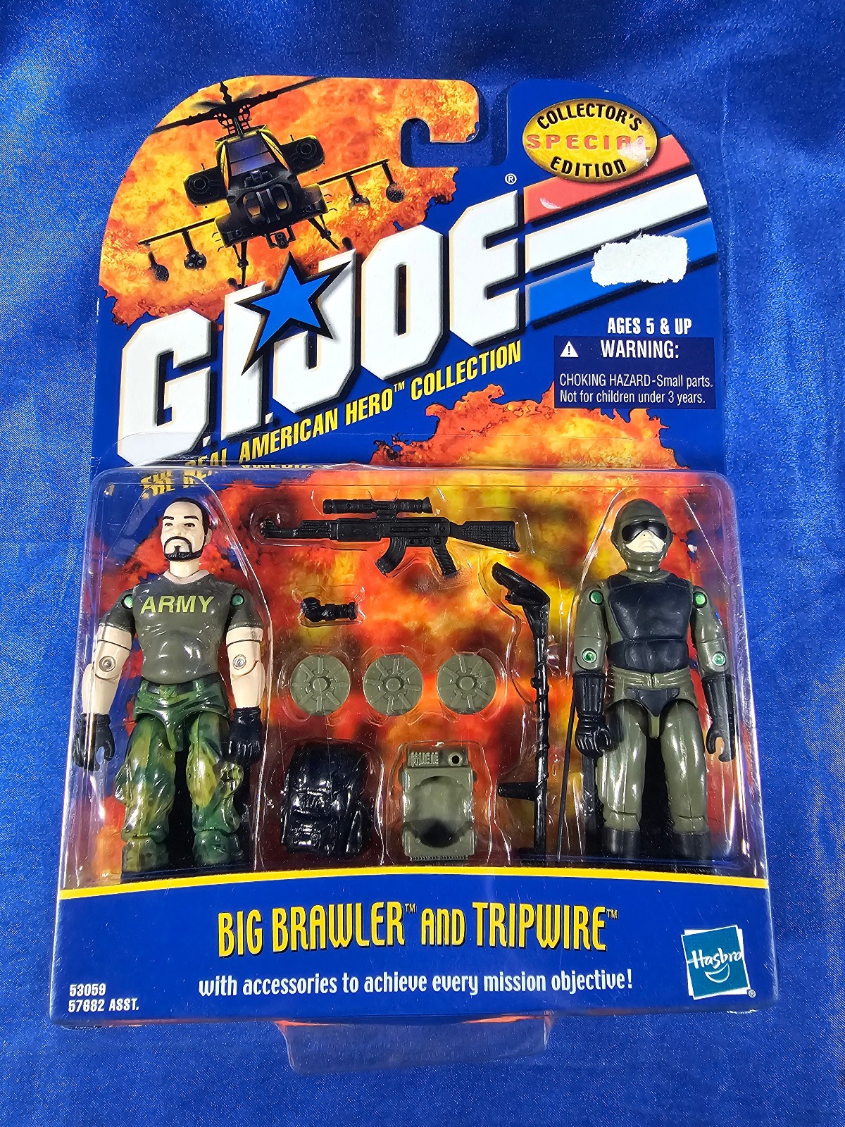 Gi Joe Big Brawler and Tripwire Action Figure Hasbro 2001 Collector&rsquo;s Special Ed