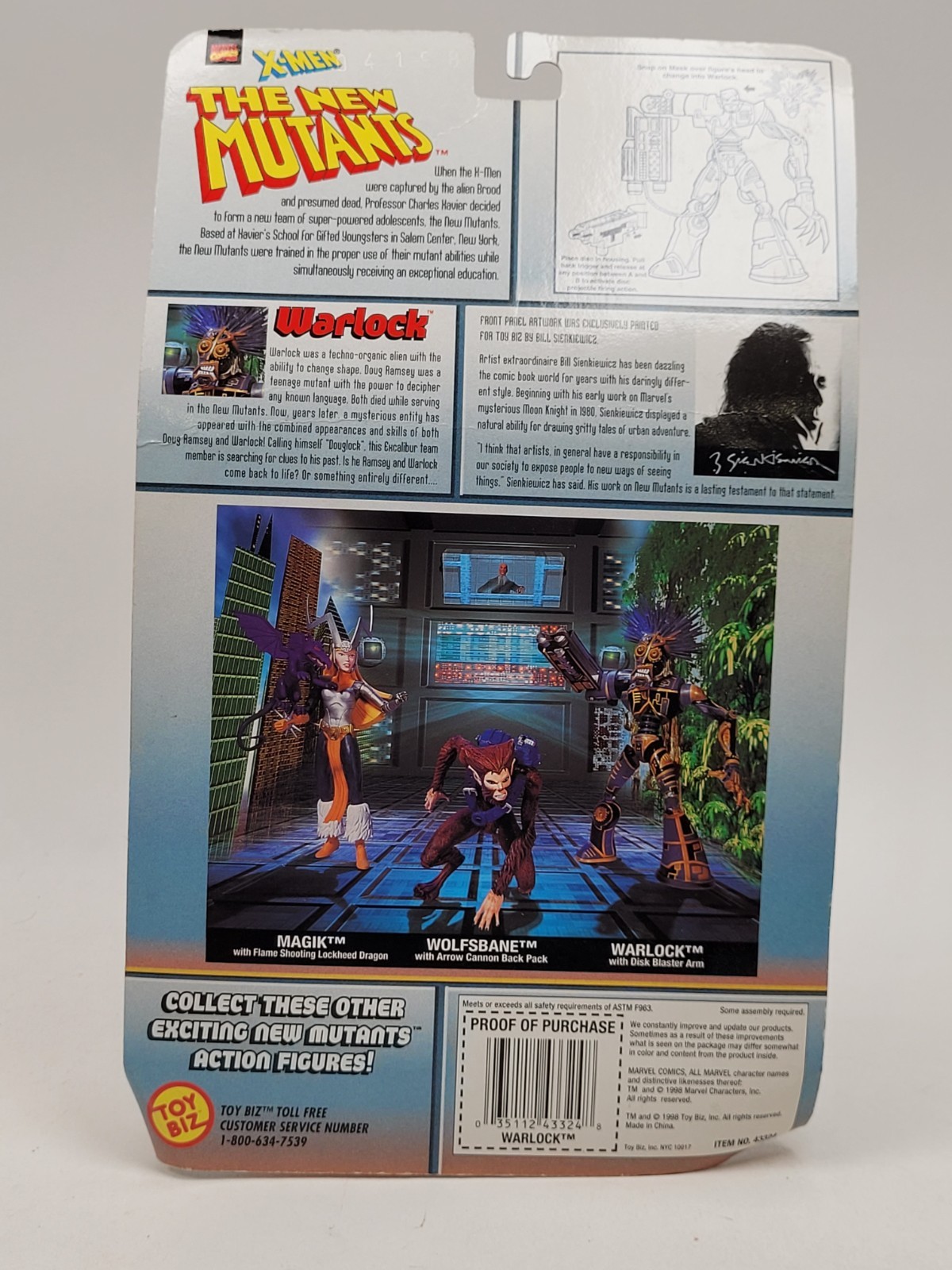 The New Mutants Warlock Marvel Comics X-Men Action Figure