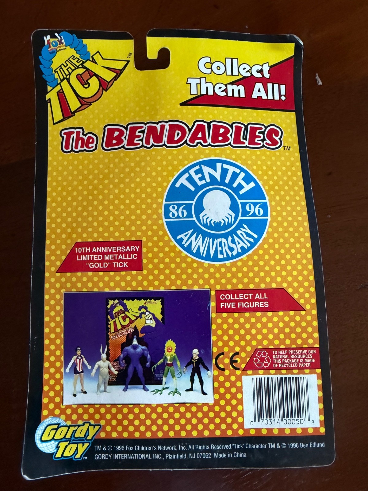 The Tick Action Figure Lot – Bendable – The Tick, Metallic, Fluttering Arthur