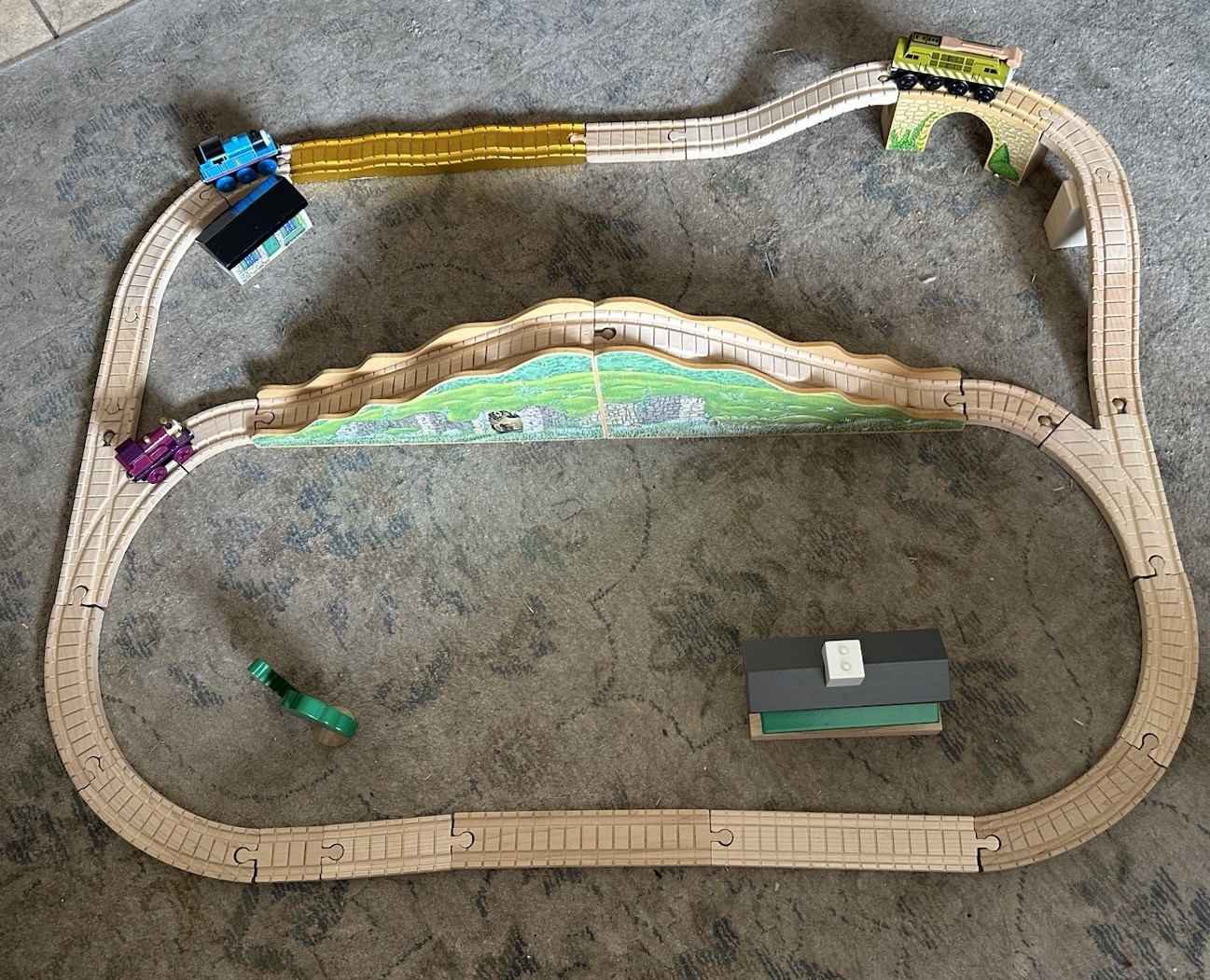 2001 Learning Curve Thomas Train Magic Railroad Muffle Mountain Set! VGUC!