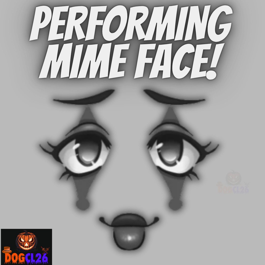 Roblox Toy Code Face Performing Mime Face *Sent via Messages!*