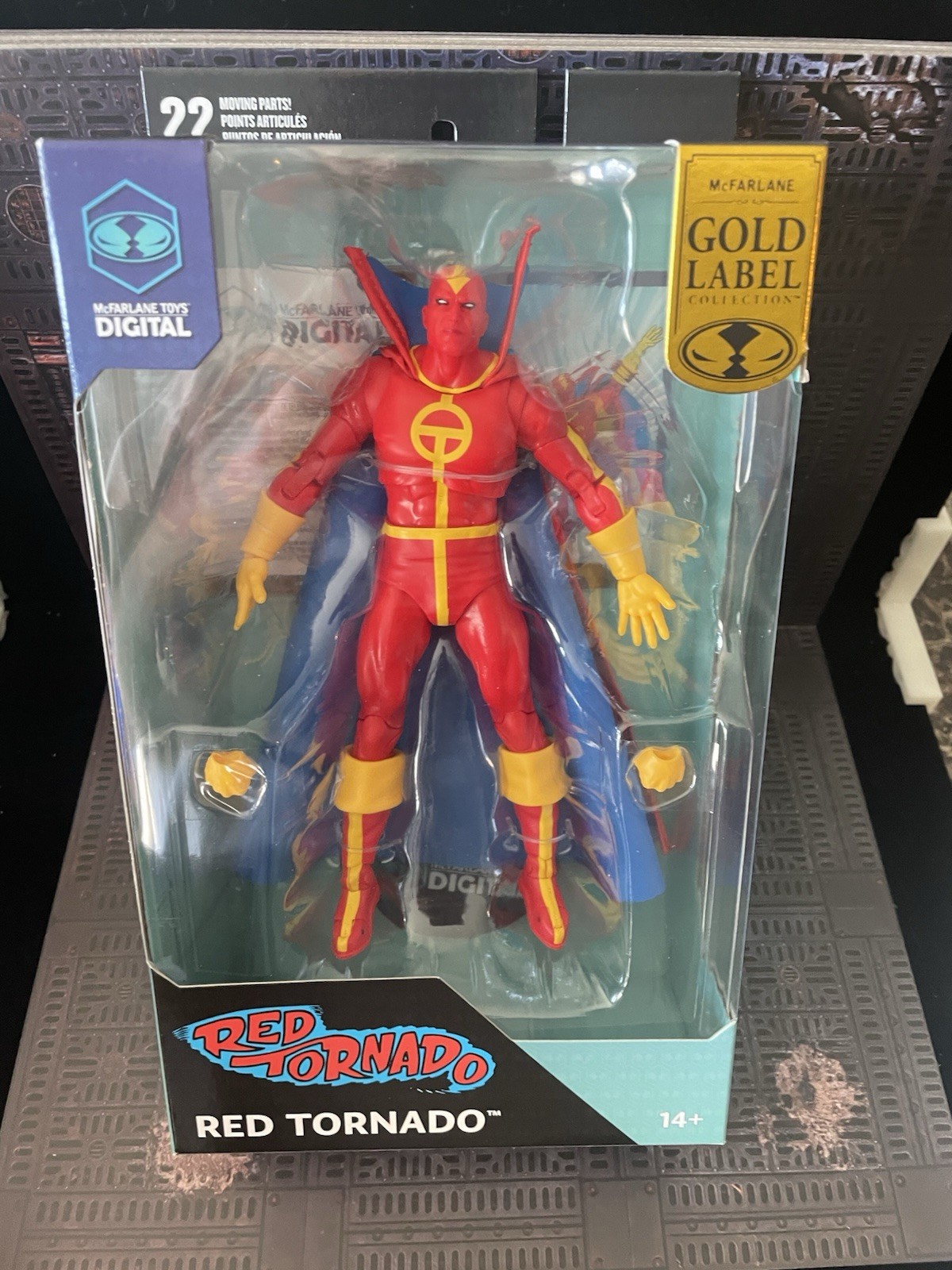 McFarlane DC Multiverse Red Tornado 7&Prime; Gold Label Digital Figure NIB
