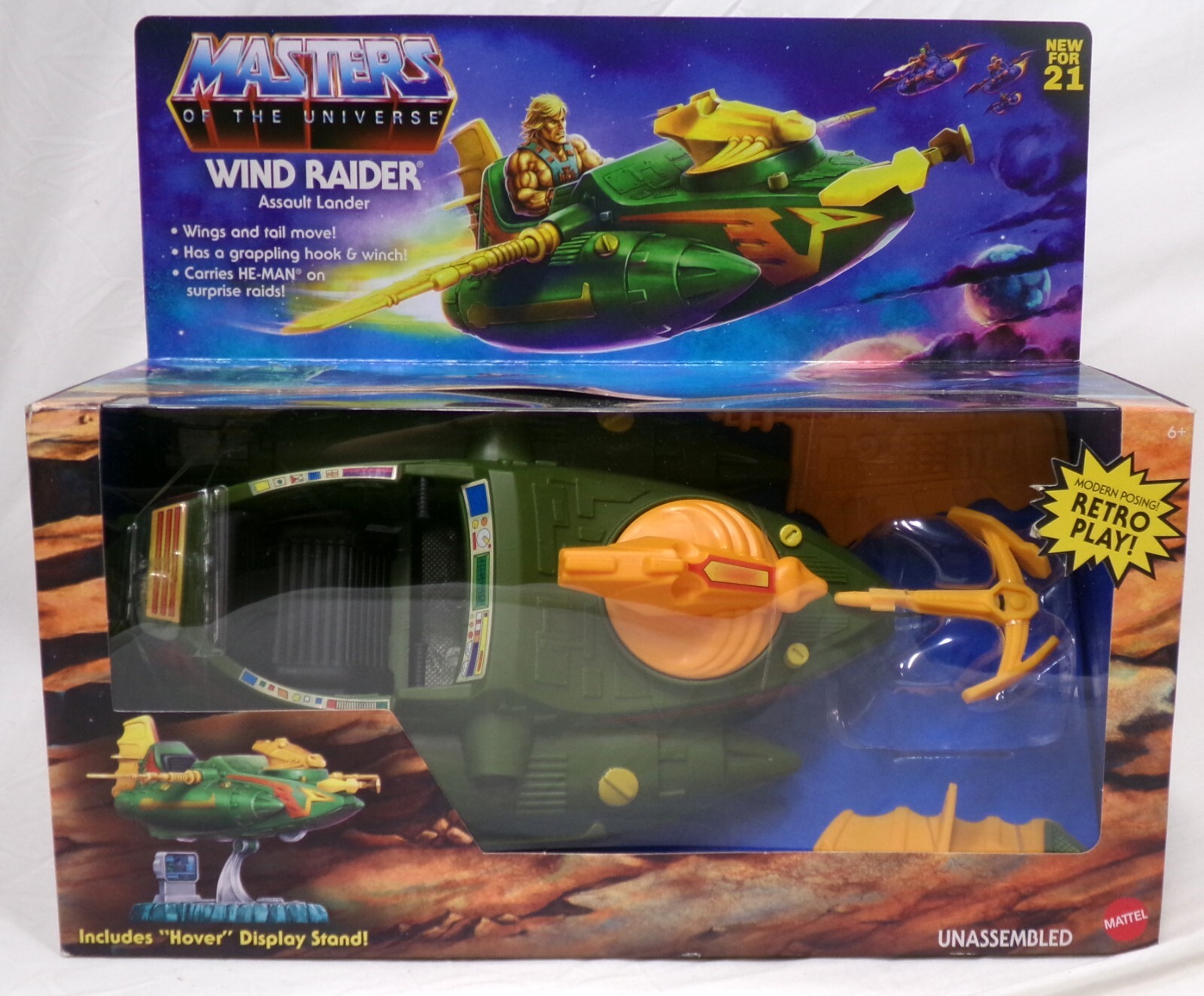 Mattel Masters Of The Universe MOTU Origins Wind Raider 5.5&Prime; Scale Vehicle New